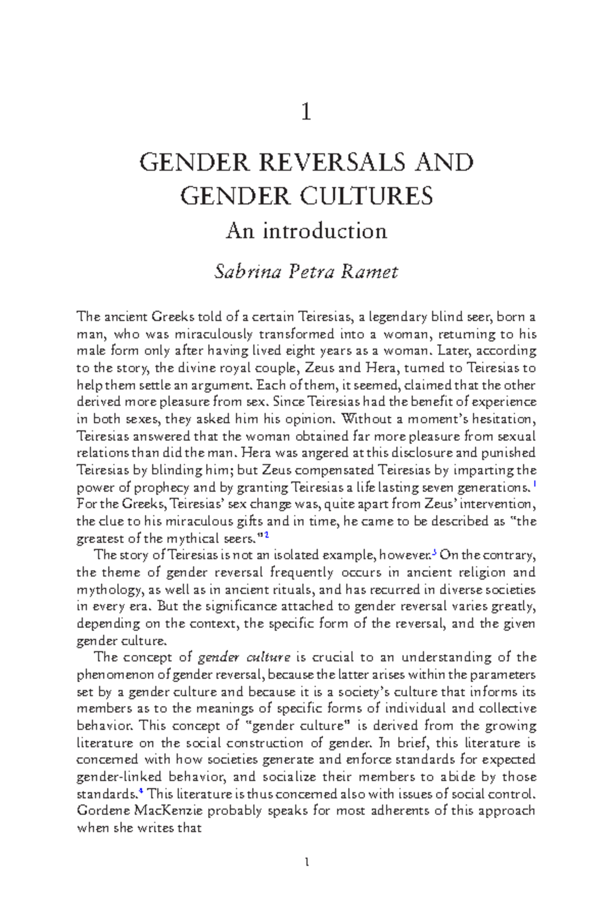 Gender Studies Text-pages-16-18 - 1 1 GENDER REVERSALS AND GENDER ...