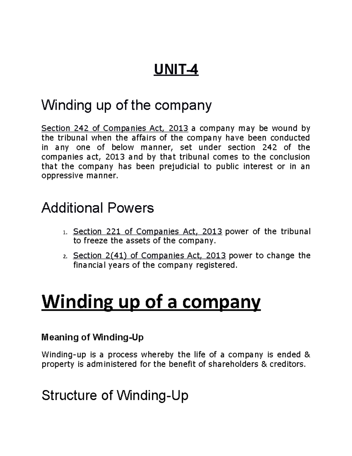 UNIT 4 ENV LAW LLB CCS University StuDocu