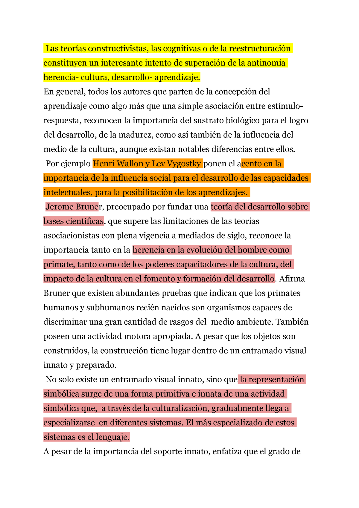 Las teorías constructivistas, las cognitivas o de la reestructuración ...