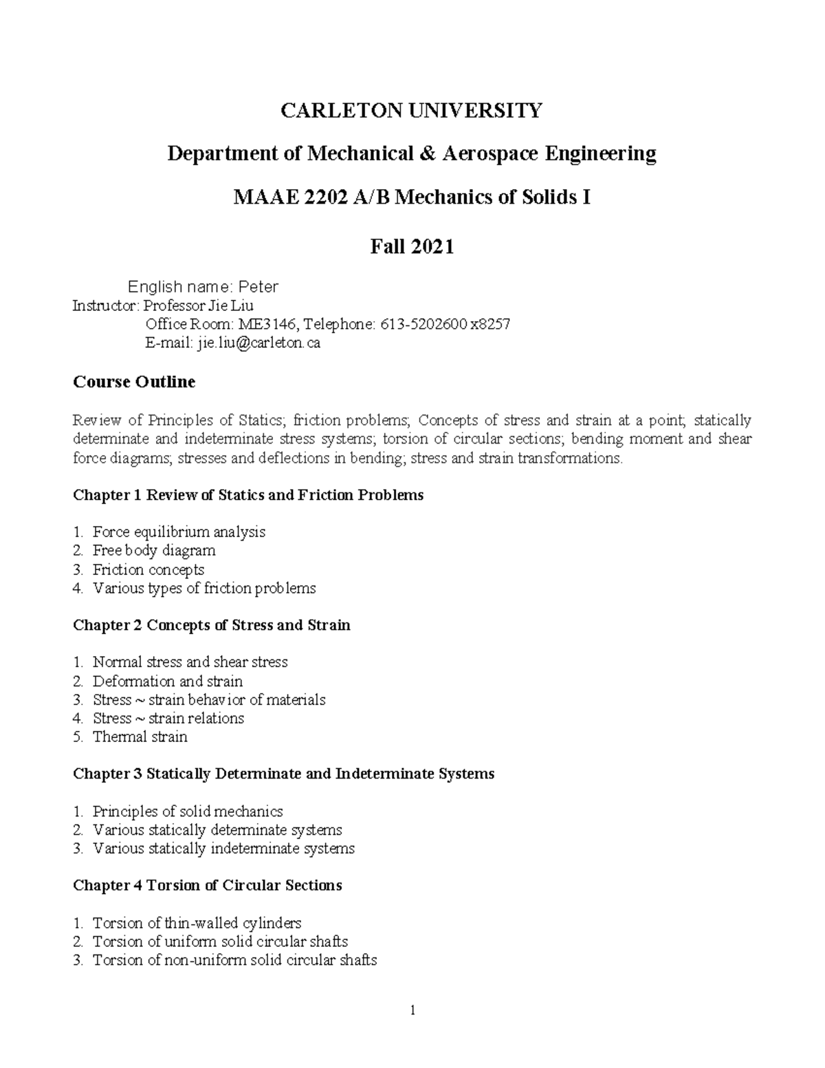 Course Outline MAAE2202 - Maae 2202 - Carleton - Studocu