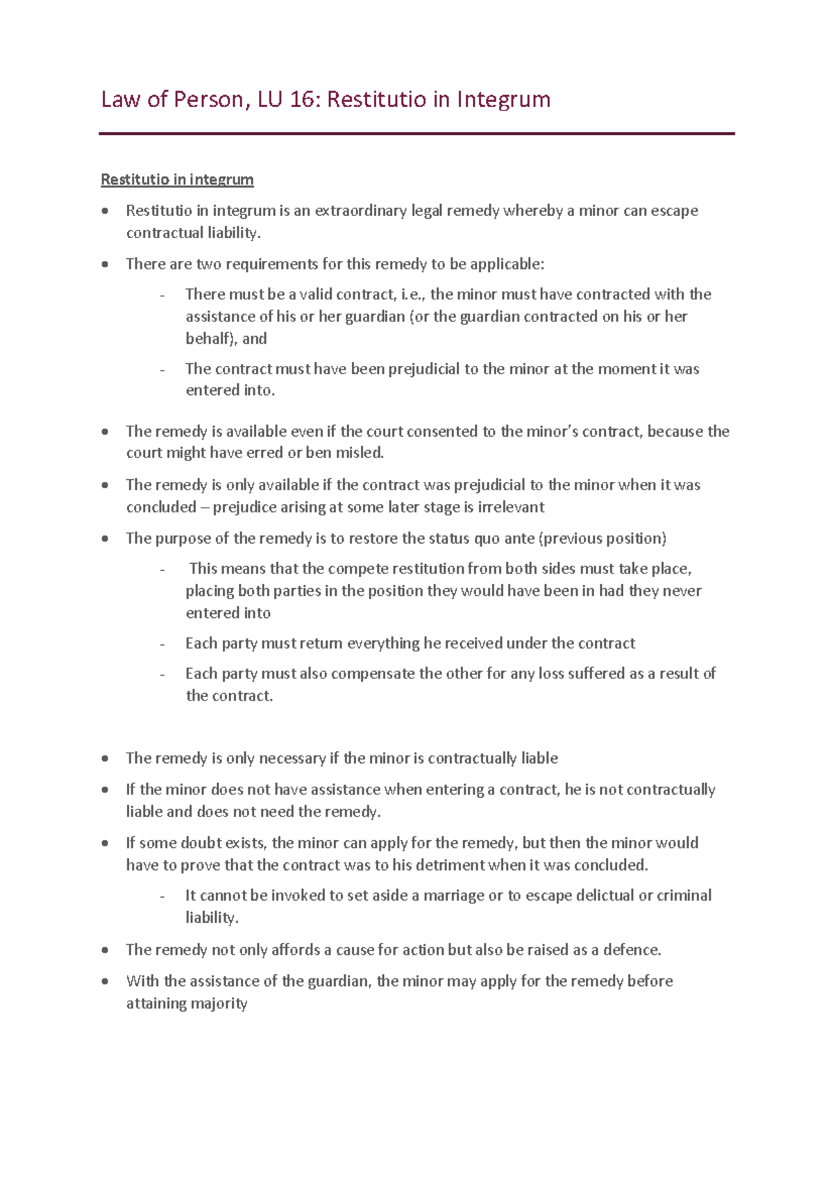 law-of-person-lu-16-notes-restitutio-in-integrum-law-of-person-lu-16