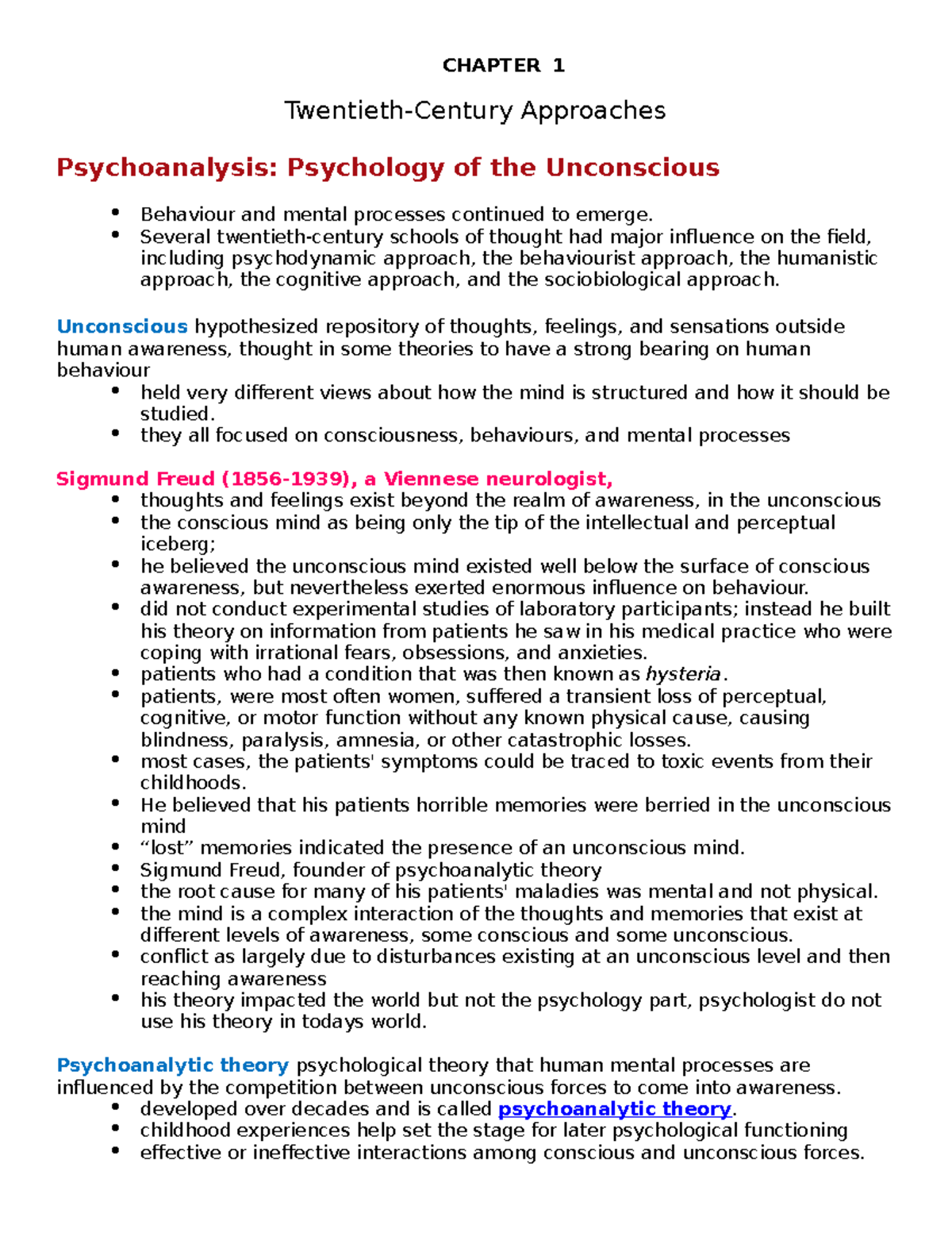 Chapter 1 - Book notes - CHAPTER 1 Twentieth-Century Approaches ...