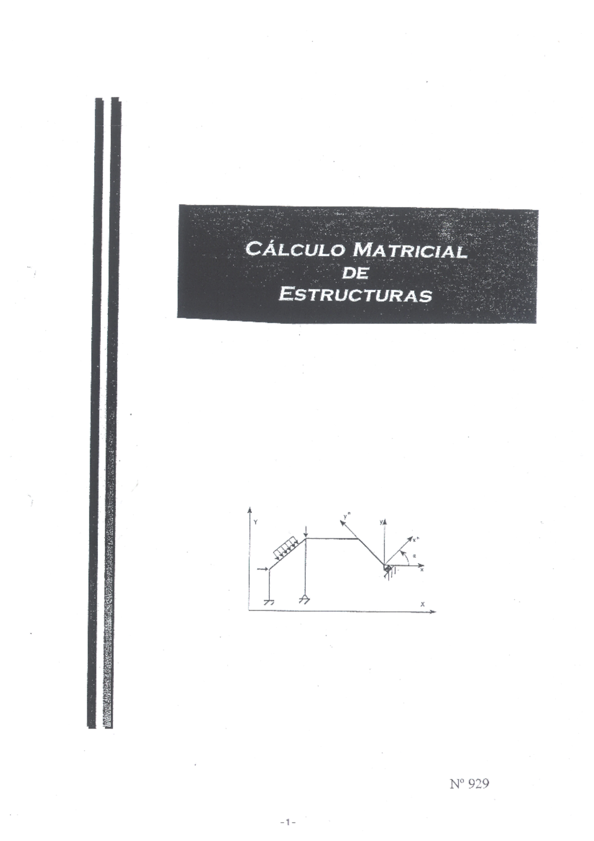 Calculo+matrical+de+estructuras - Análisis estructural - Studocu