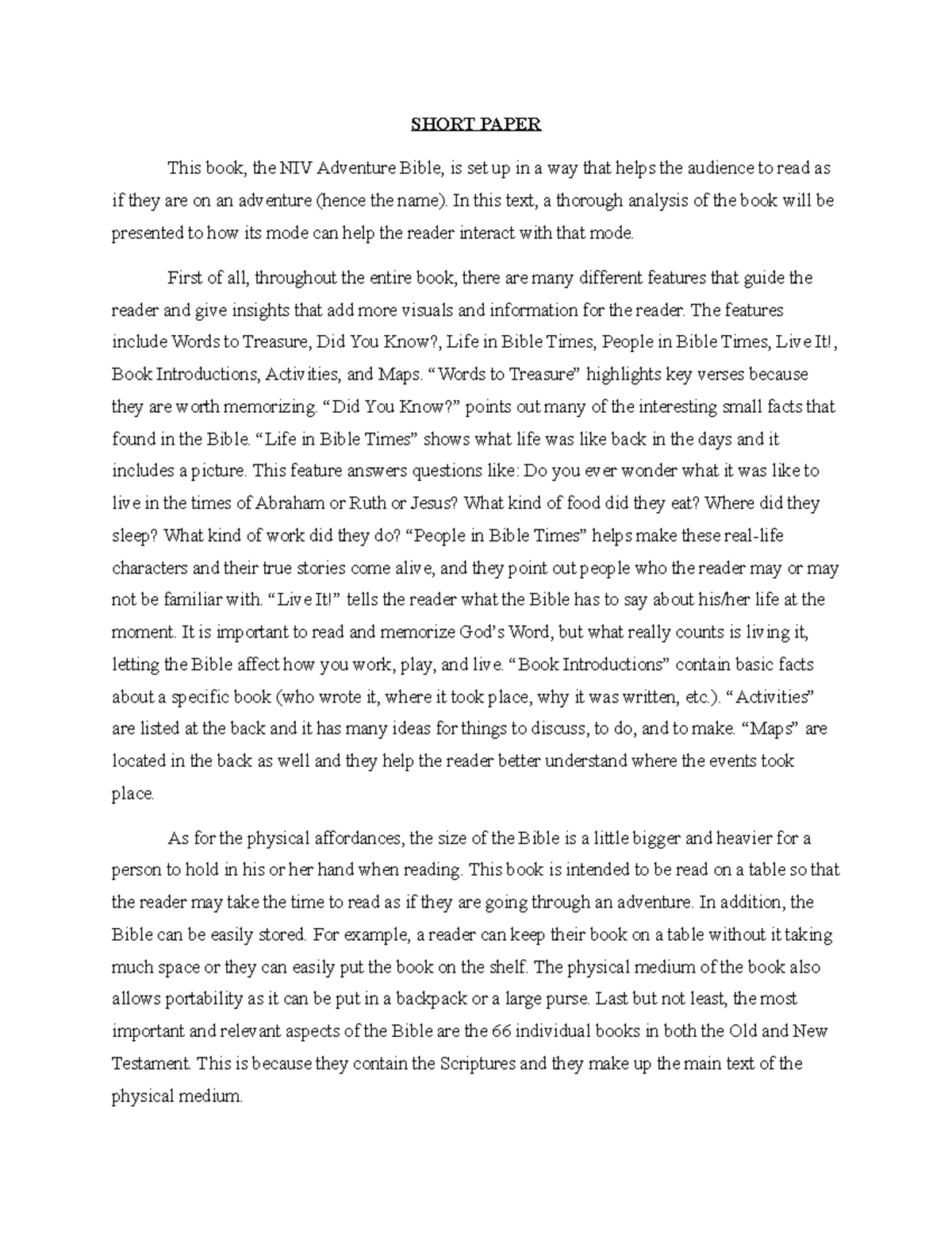 short-paper-final-short-paper-this-book-the-niv-adventure-bible-is