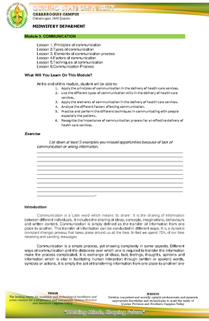 CP-100- Prelim - lecture 1 - What is this Module about? It is to ...
