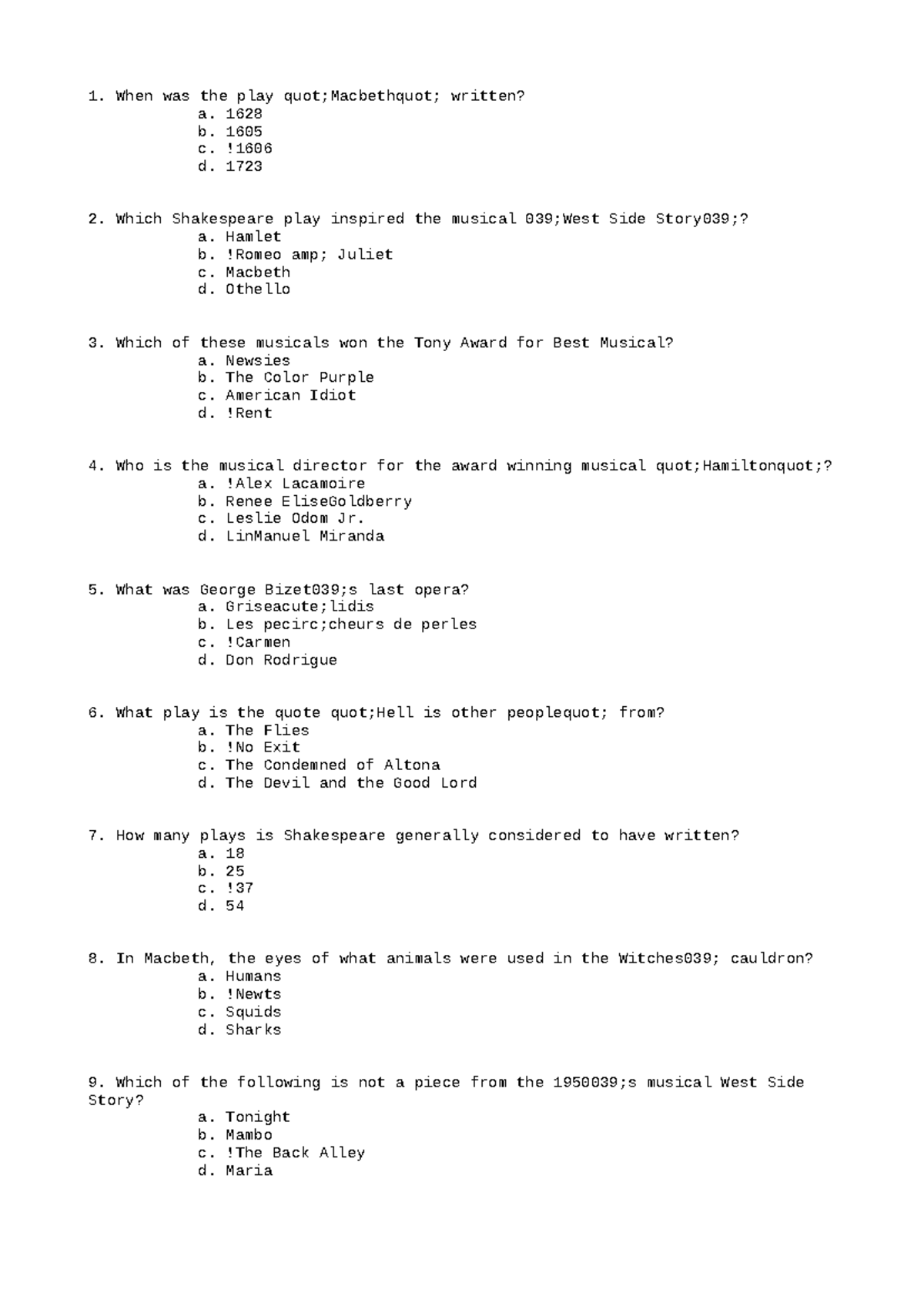 SOC163 Study Guide Fall 2024 8 - When Was The Play Quot;Macbethquot ...