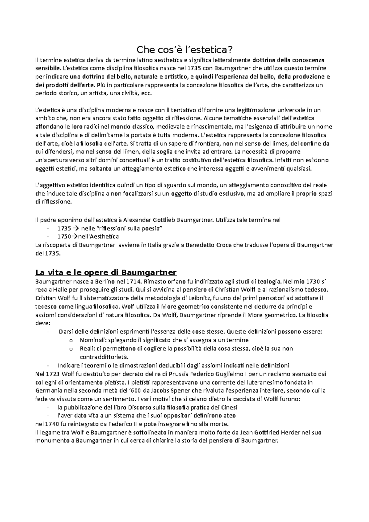 Che cos'è l'estetica introduzione allo studio dell'estetica Che cos