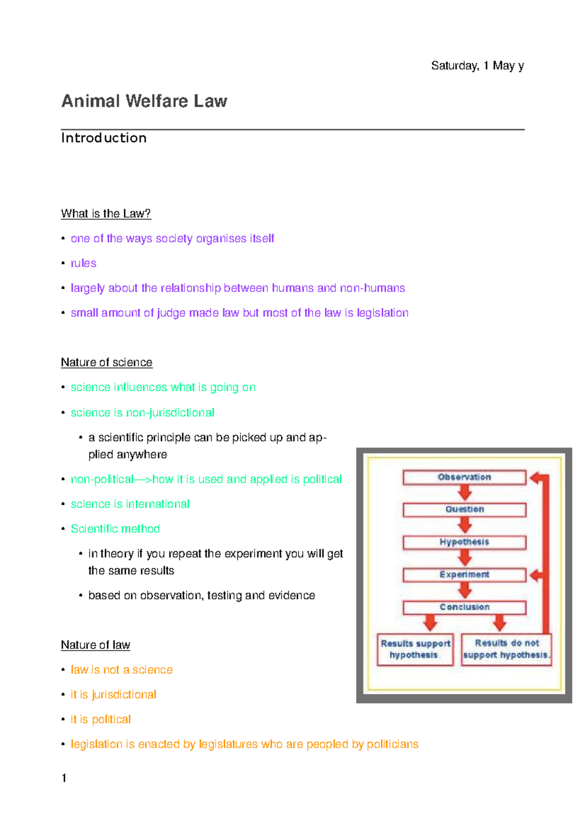 Seminar 1 Lecture notes 1 Animal Welfare Law Introduction What is
