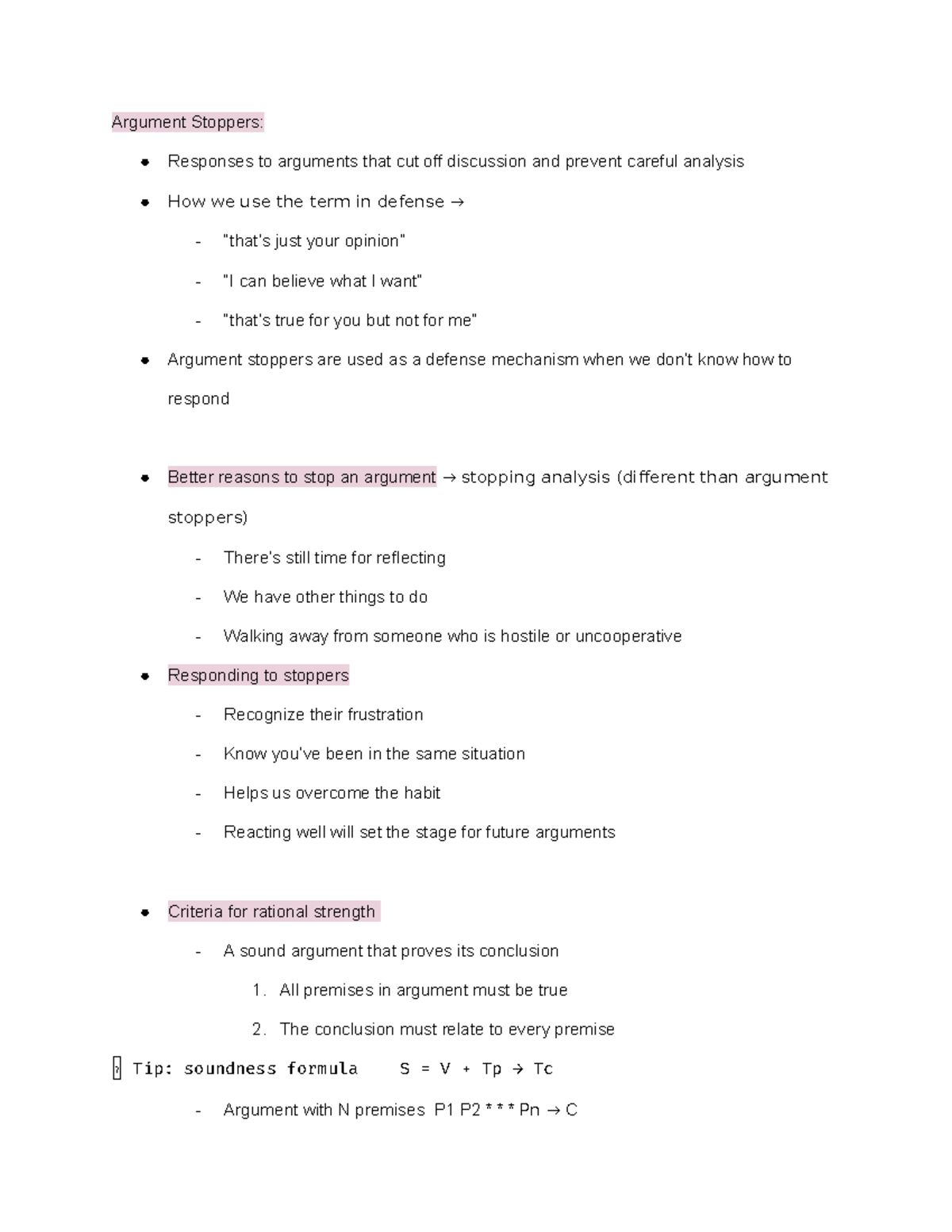 9 9 - Information regarding argument stoppers. - Argument Stoppers ...