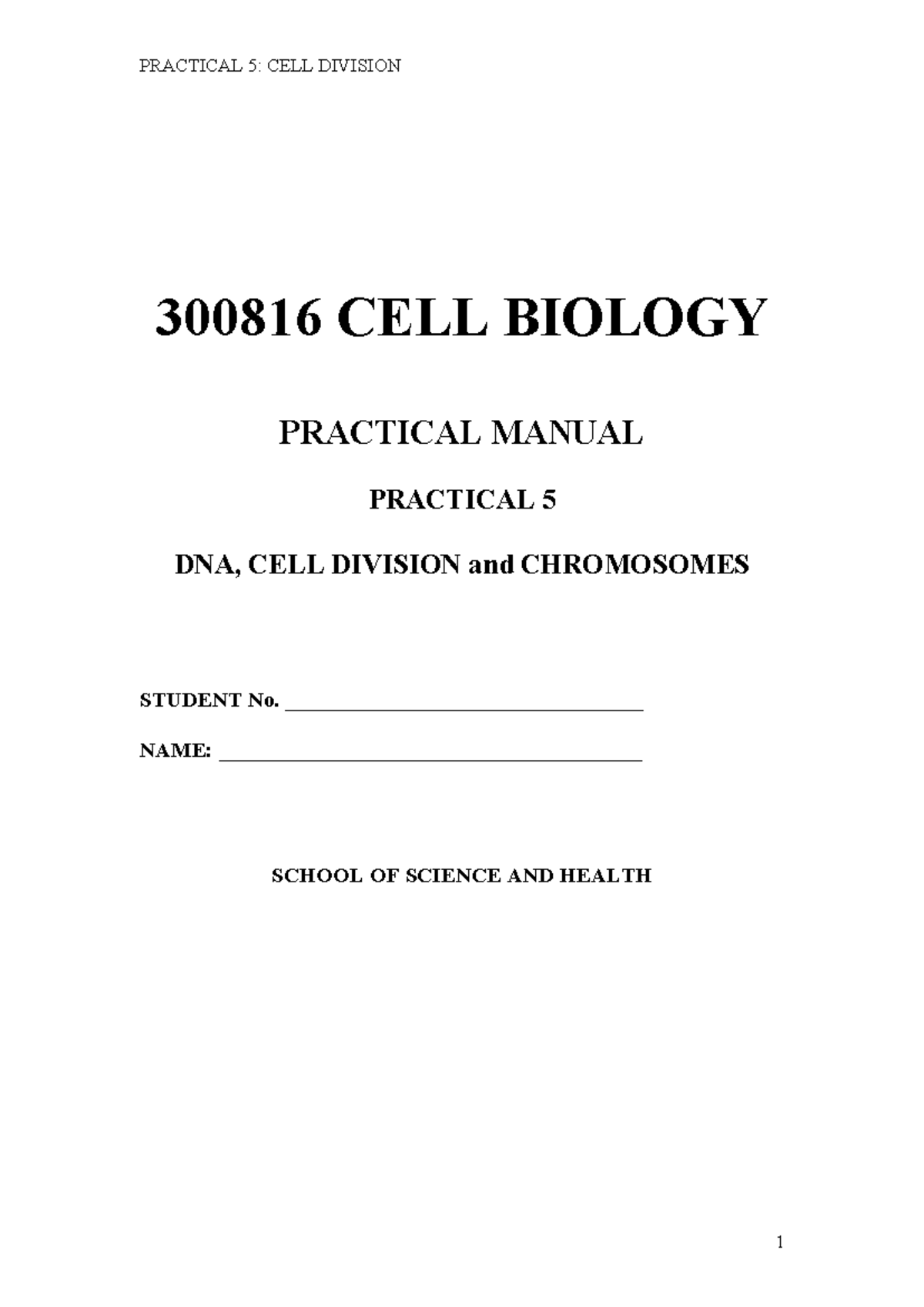 Practical 5 Mitosis & Meiosis Students version Parts 2&3 Updated