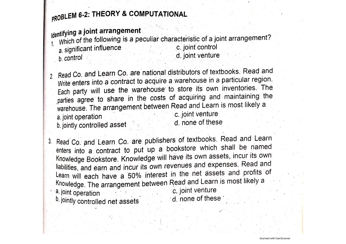 Problem 6-2 - 123 - BBA1 - Studocu