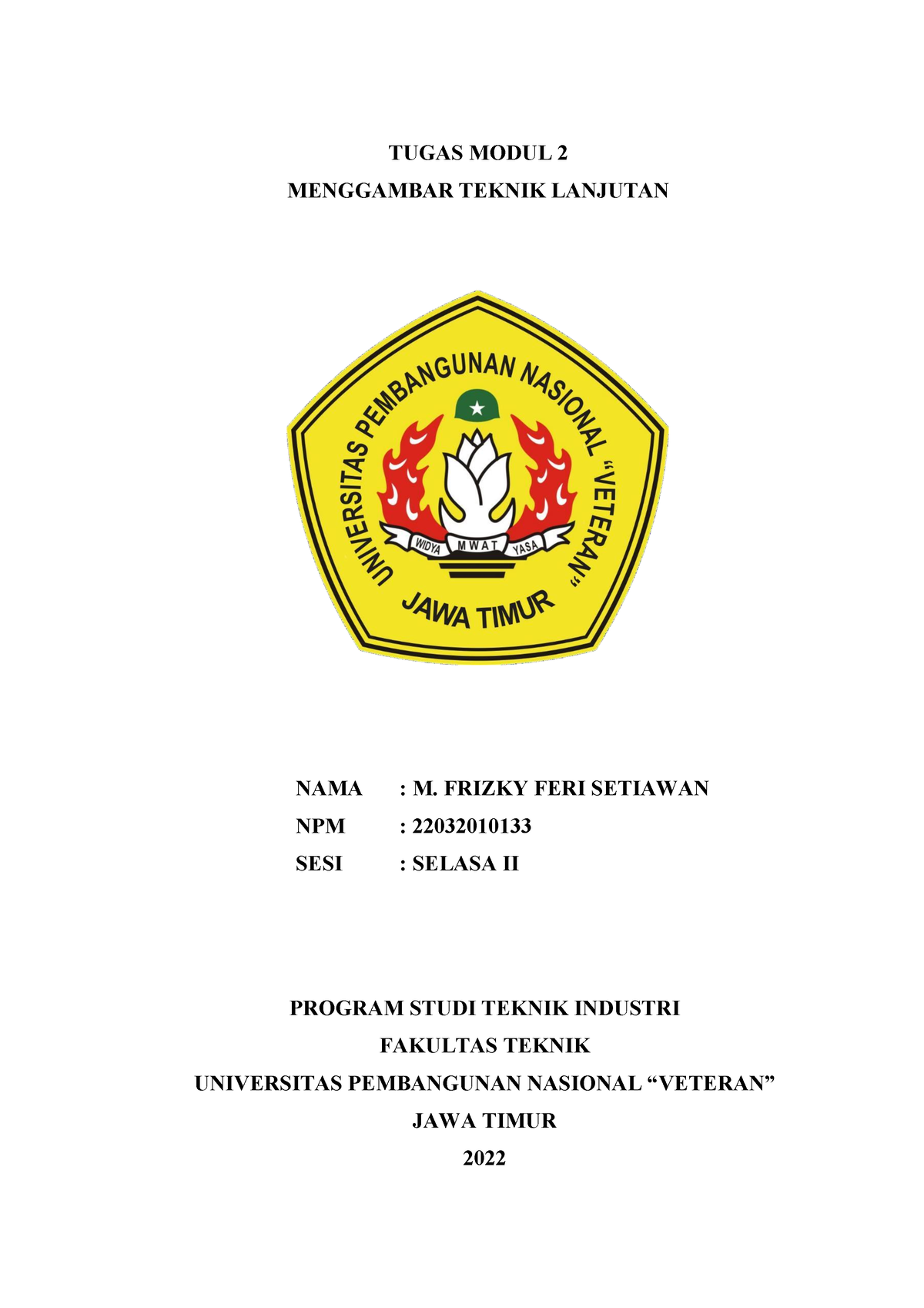 Lapres Lab. Gambar Teknik Modul 2 - TUGAS MODUL 2 MENGGAMBAR TEKNIK ...