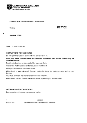 CPE Part 1 Writing - Capital punishment - Part 1 Read the two texts ...