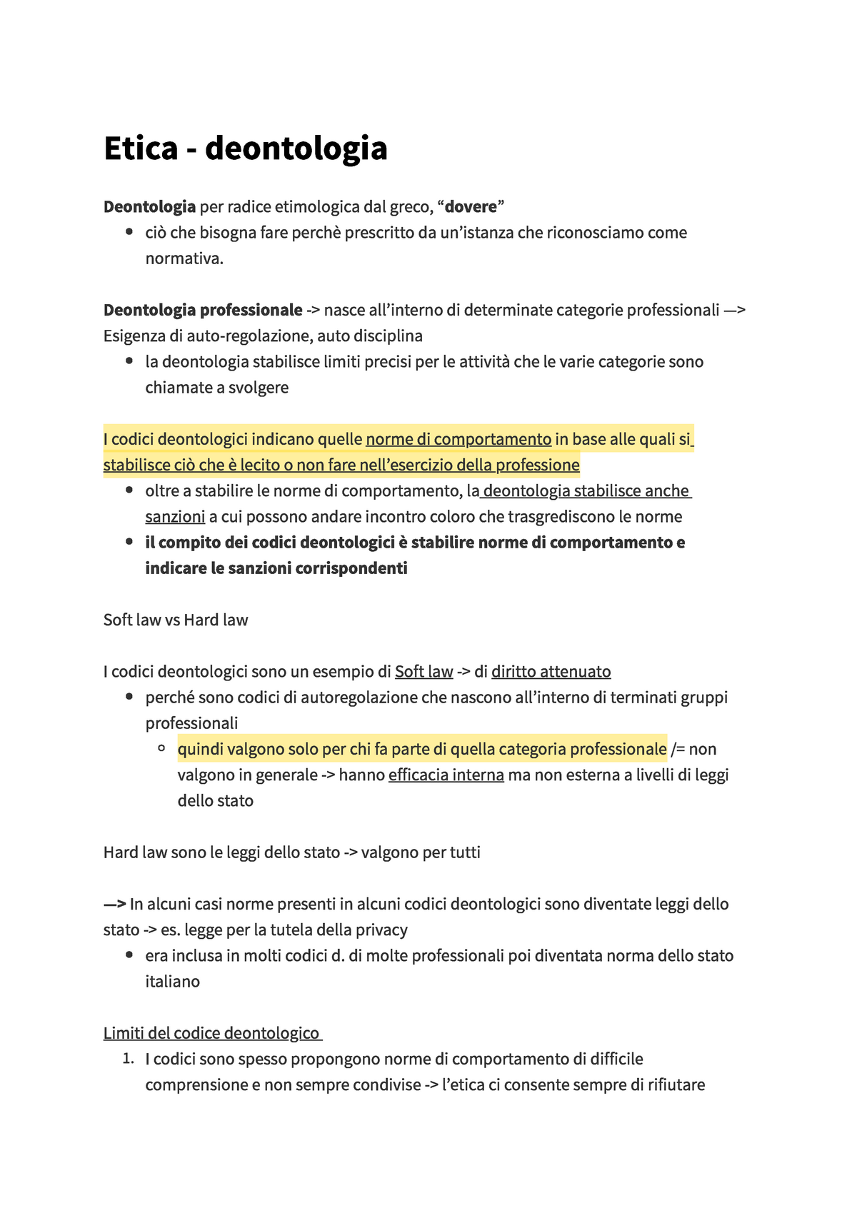 Etica Deontologia Appunti Di Lezione 1 Etica Deontologia Deontologia Per Radice 3951