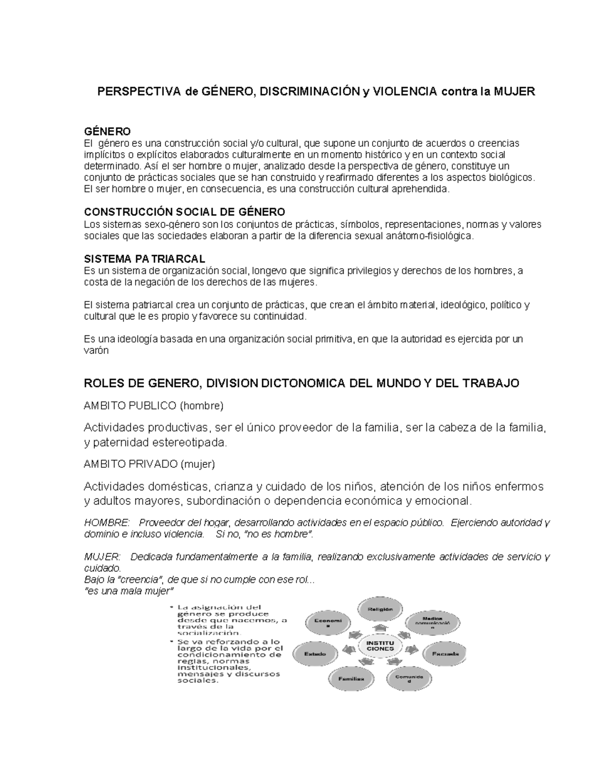Perspectiva DE Genero Discriminacion Y Violencia Contra LA Mujer ...