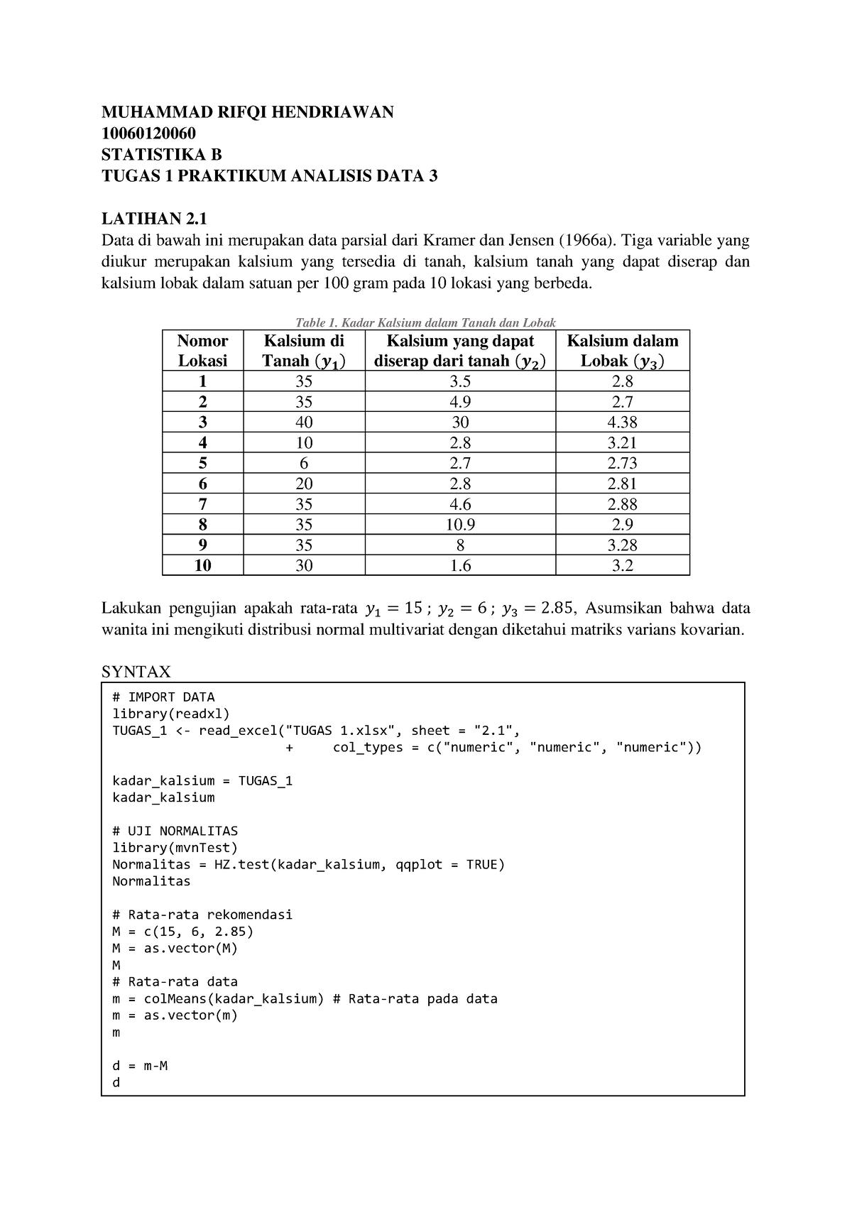 3 B T1 1006012006 0 - MUHAMMAD RIFQI HENDRIAWAN 10060120060 STATISTIKA ...