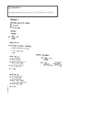Practice Problem Vectors - computer science - Studocu