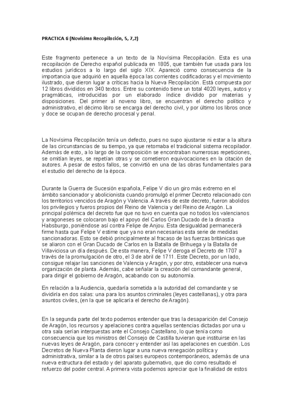 Epd6 Teoria De La Org Practica 6 Novísima Recopilación 5 7 2