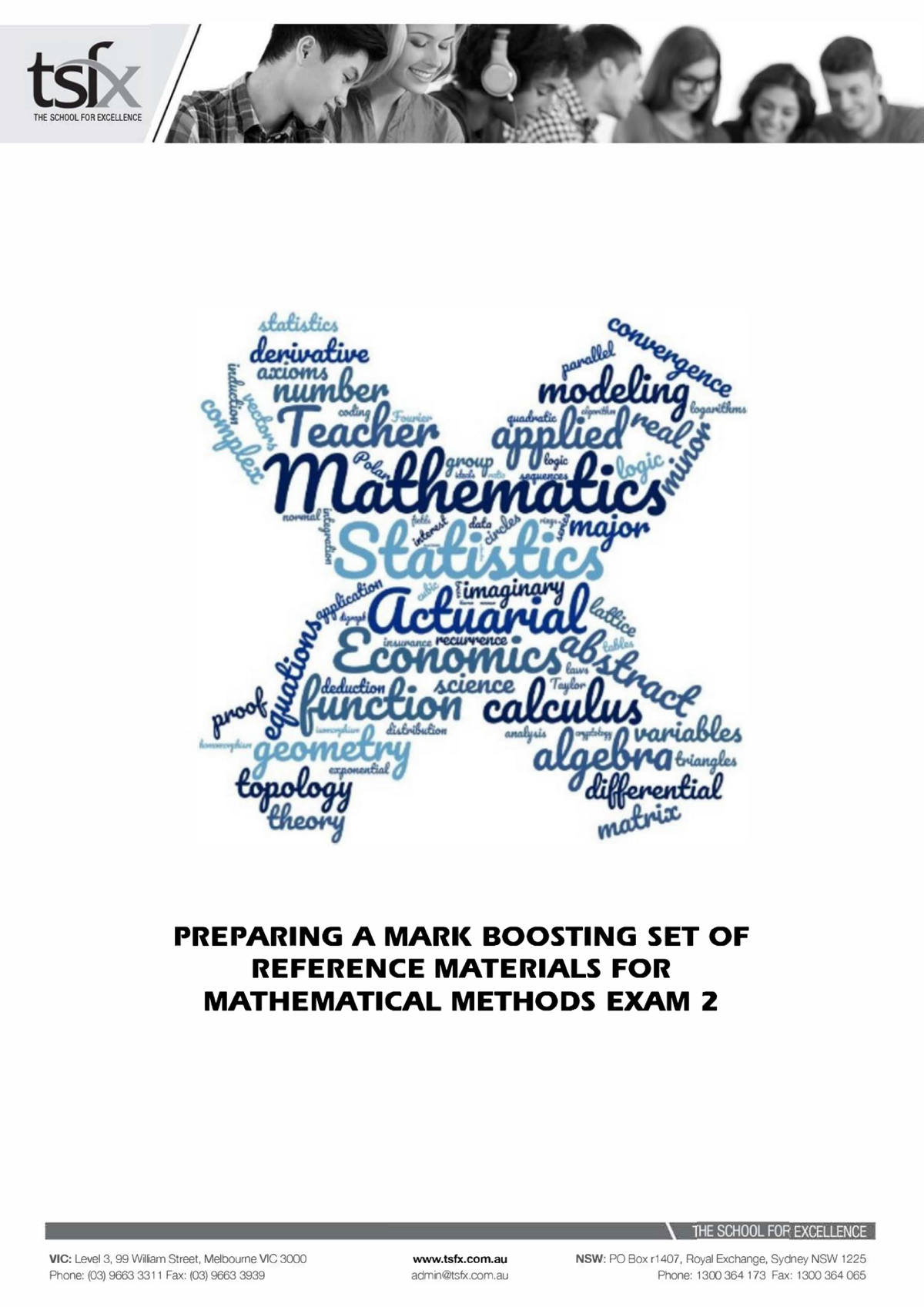 Math Methods Bound Reference Guide Exam 2 - TSFX - Tsix ‘THE SCHOOL FOR ...