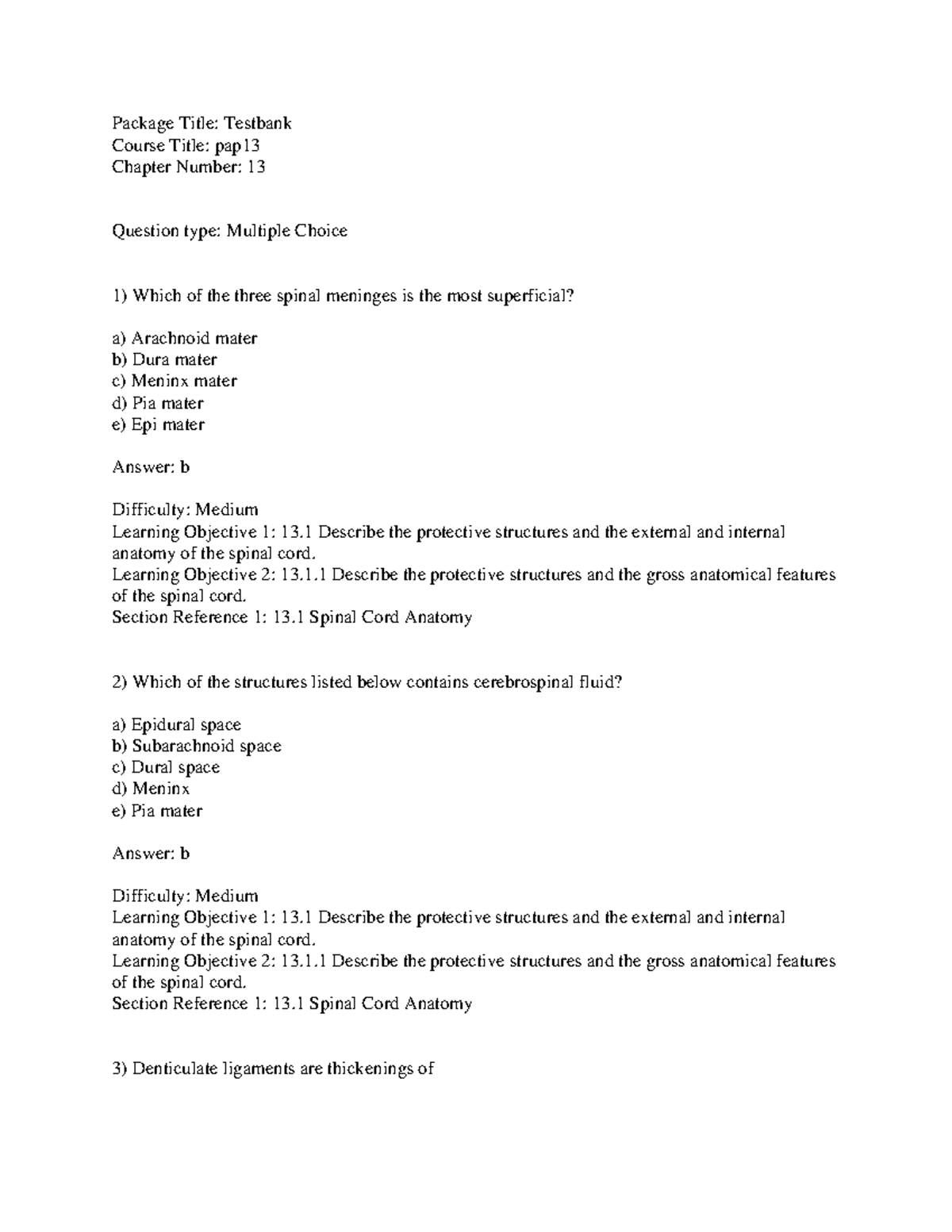 Ch13 - Lecture Notes Ch 13 - Package Title: Testbank Course Title ...