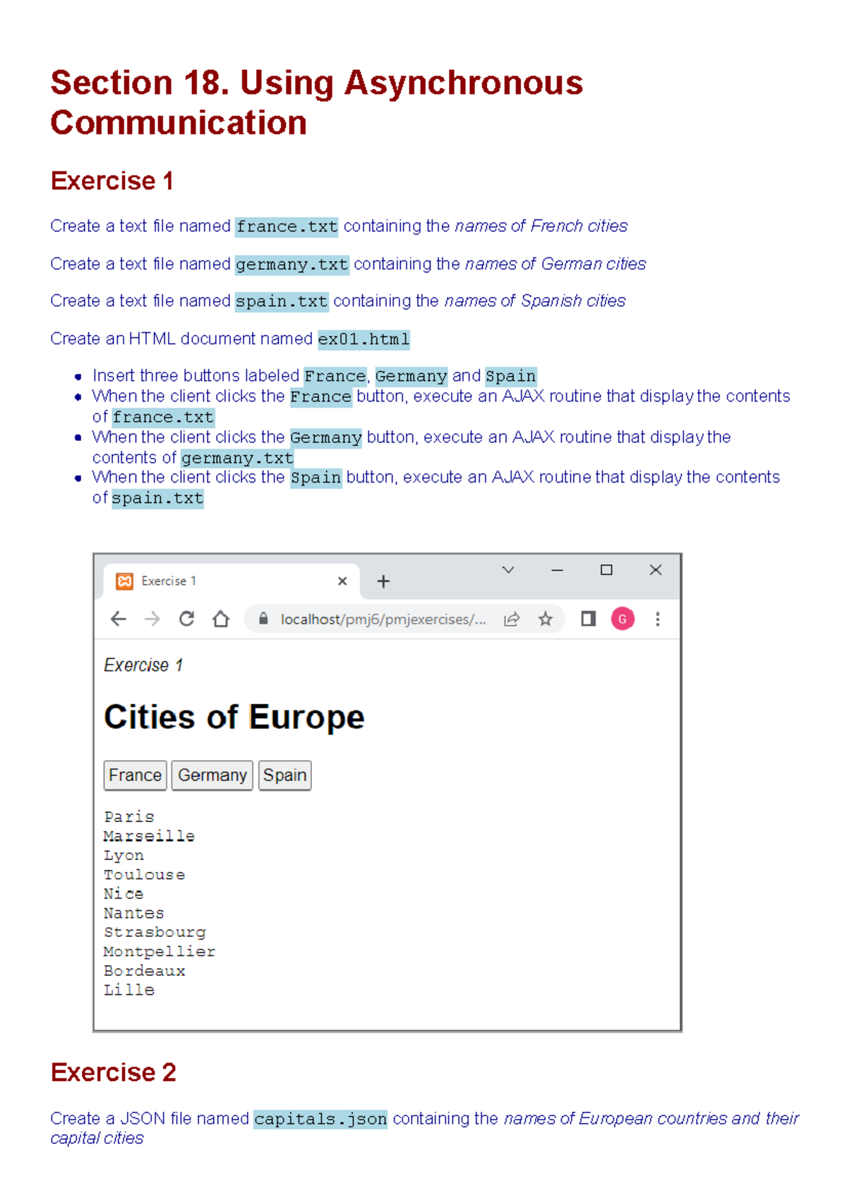 18. Using Asynchronous Communication - Section 18. Using Asynchronous ...