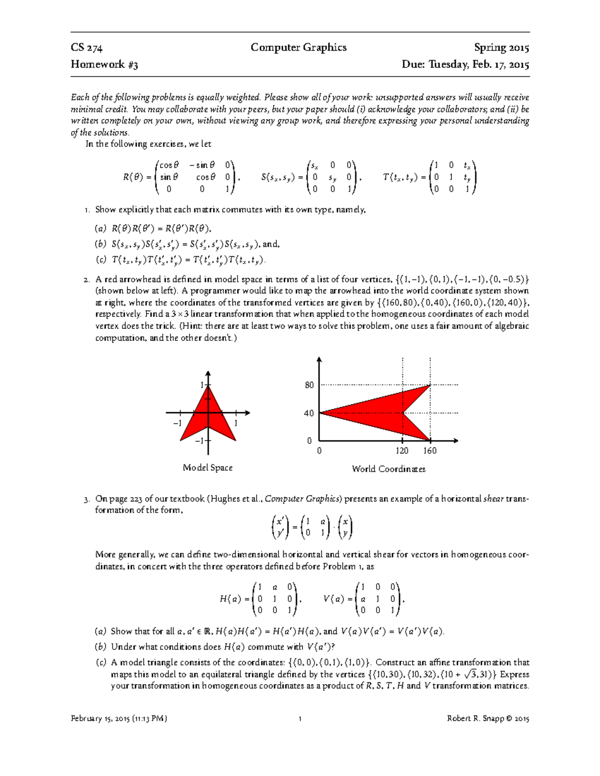 CS274 2014-2015 Homework 3 - CS óß¦ Computer Graphics Spring óþÕ ...