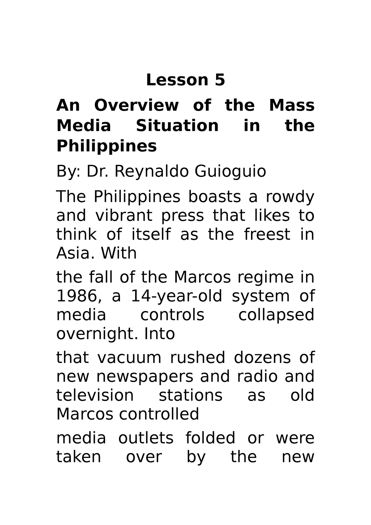 philippine-popular-culture-5-lesson-5-an-overview-of-the-mass-media