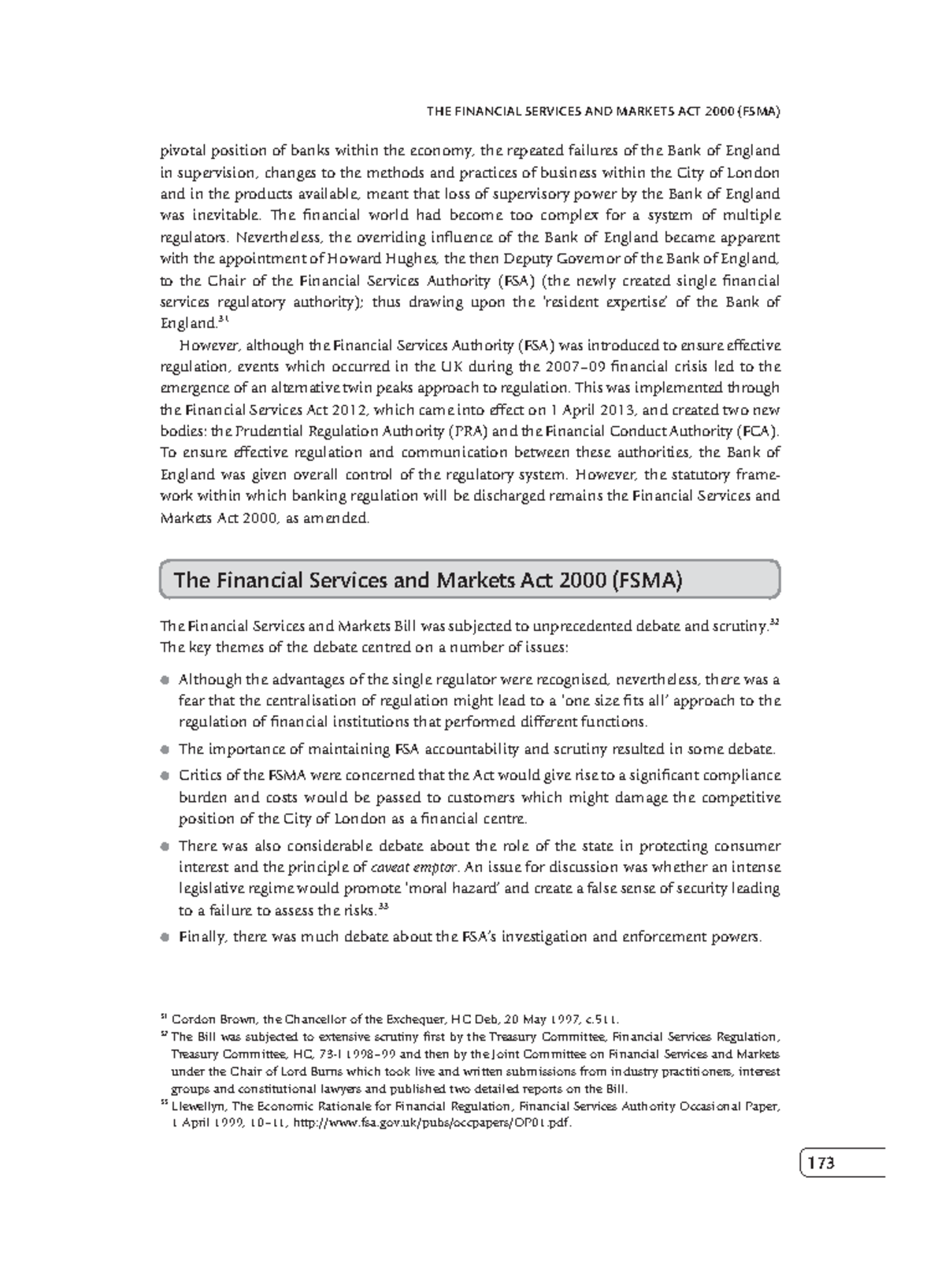 The Financial Services And Markets Act 2000 Zlib - THE FINANCIAL SERVICES AND MARKETS ACT 2000 (FSMA) 173 pivotal