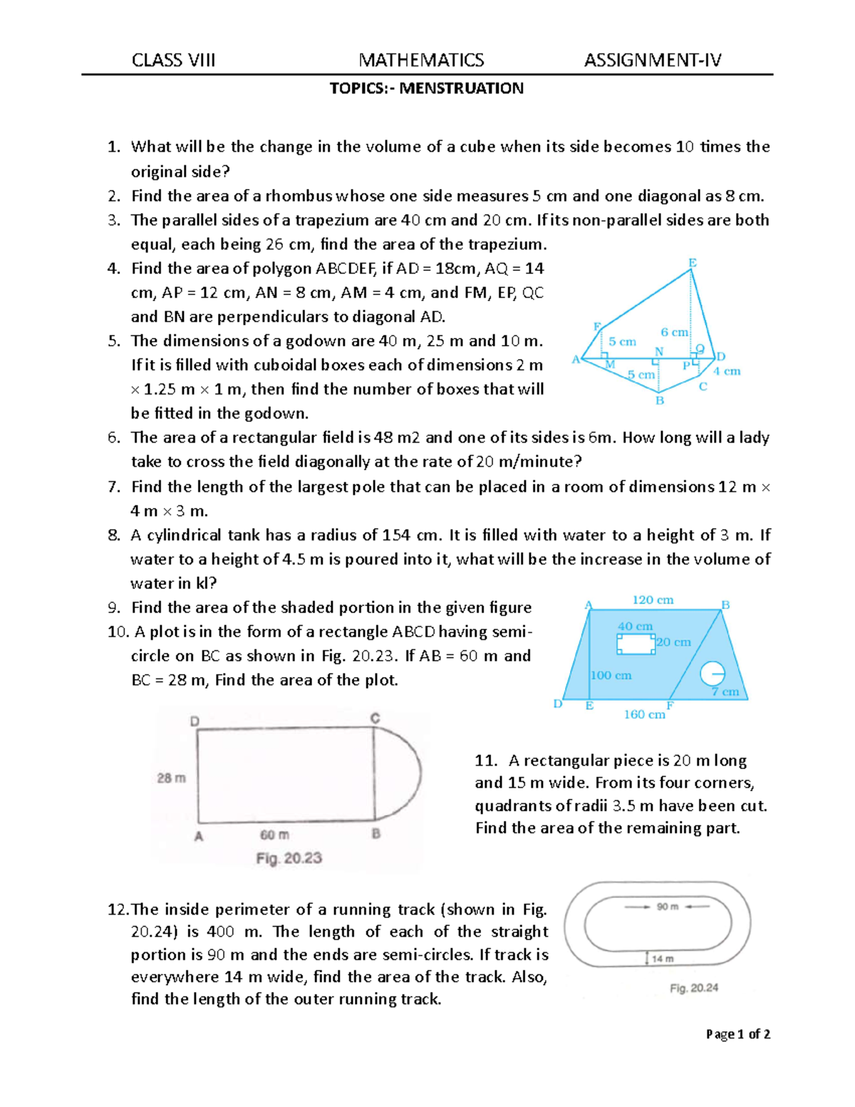 8MATH - Contains many difficult problems - CLASS VIII MATHEMATICS ...