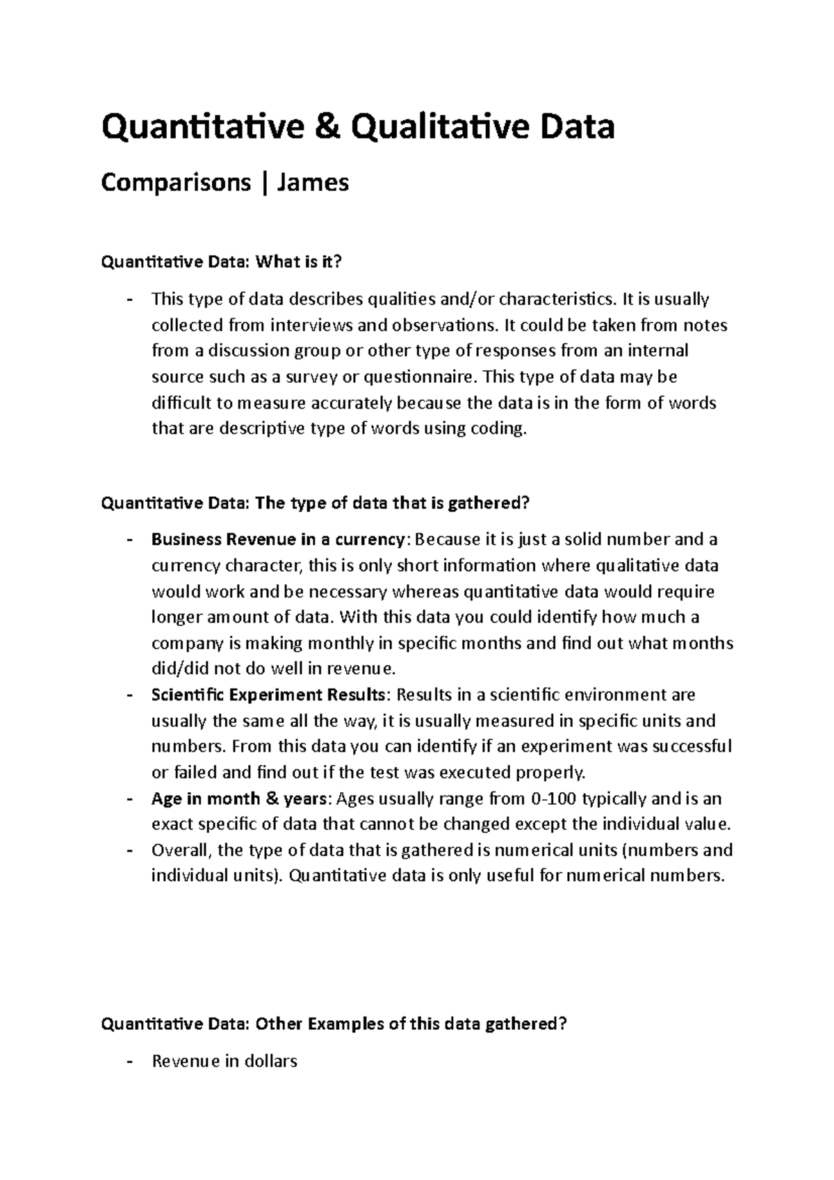 Quantitive vs Qualitive Data - Quantitative & Qualitative Data ...