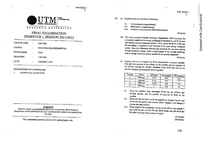 Wastewaterjune 2015 1 - 006706 - FINAL EXAMINATION SEMESTER II SESSION ...