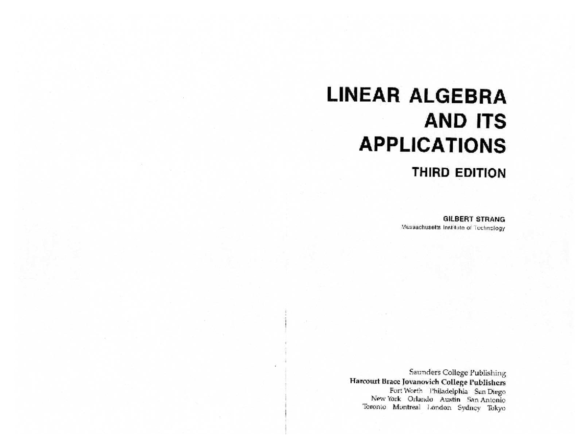 Linear+Algebra+and+its+applications+-+Gilbert+Strang - Álgebra Linear ...