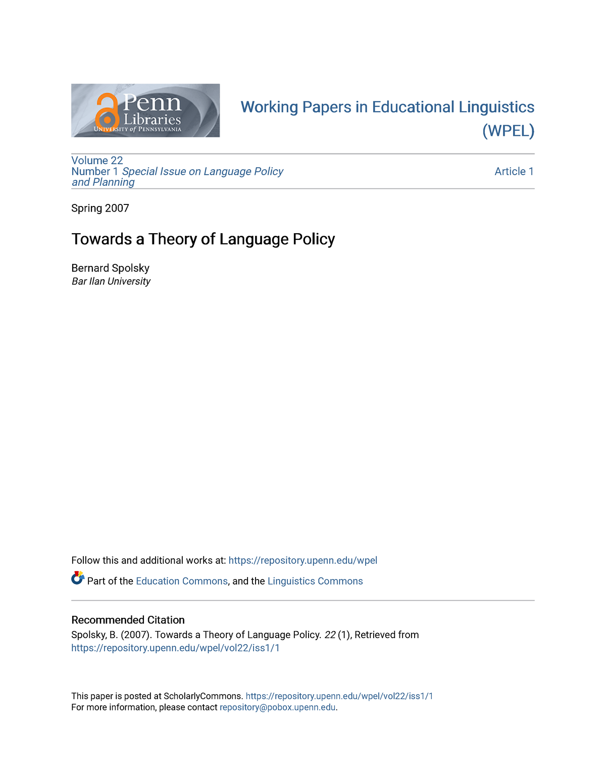 educational linguistics thesis