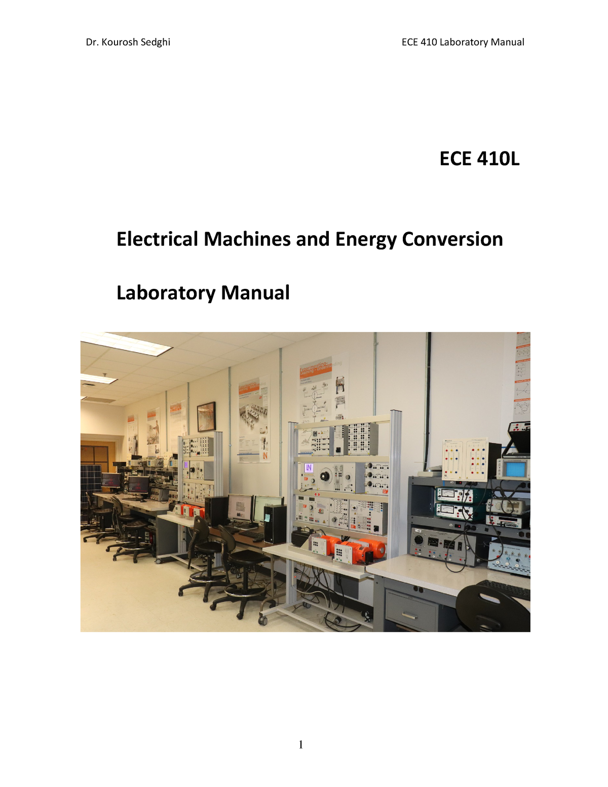 ECE410 Lab Manual 2nd Edition - Dr. Kourosh Sedghi ECE 410 Laboratory ...