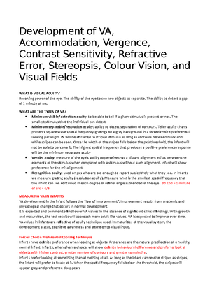 Methods of Assessing Normal and Abnormal Vision in Children - Methods ...