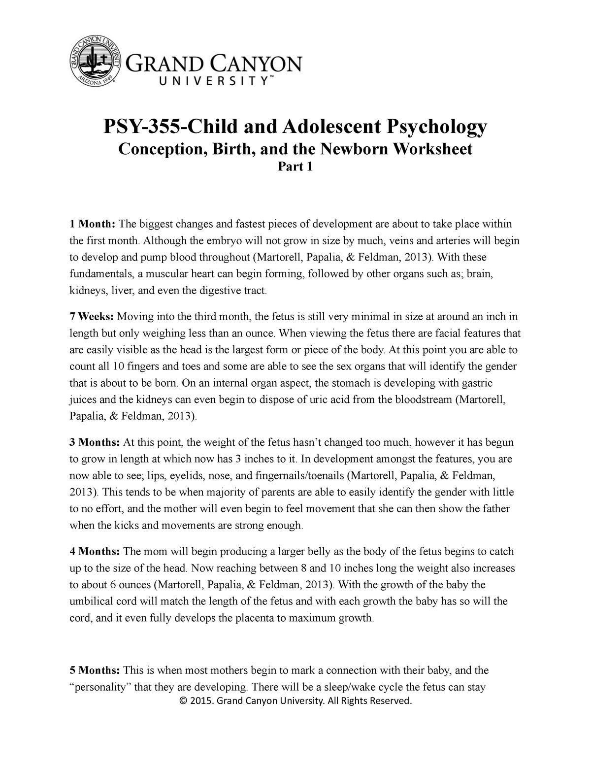 research and child development paper psy 355