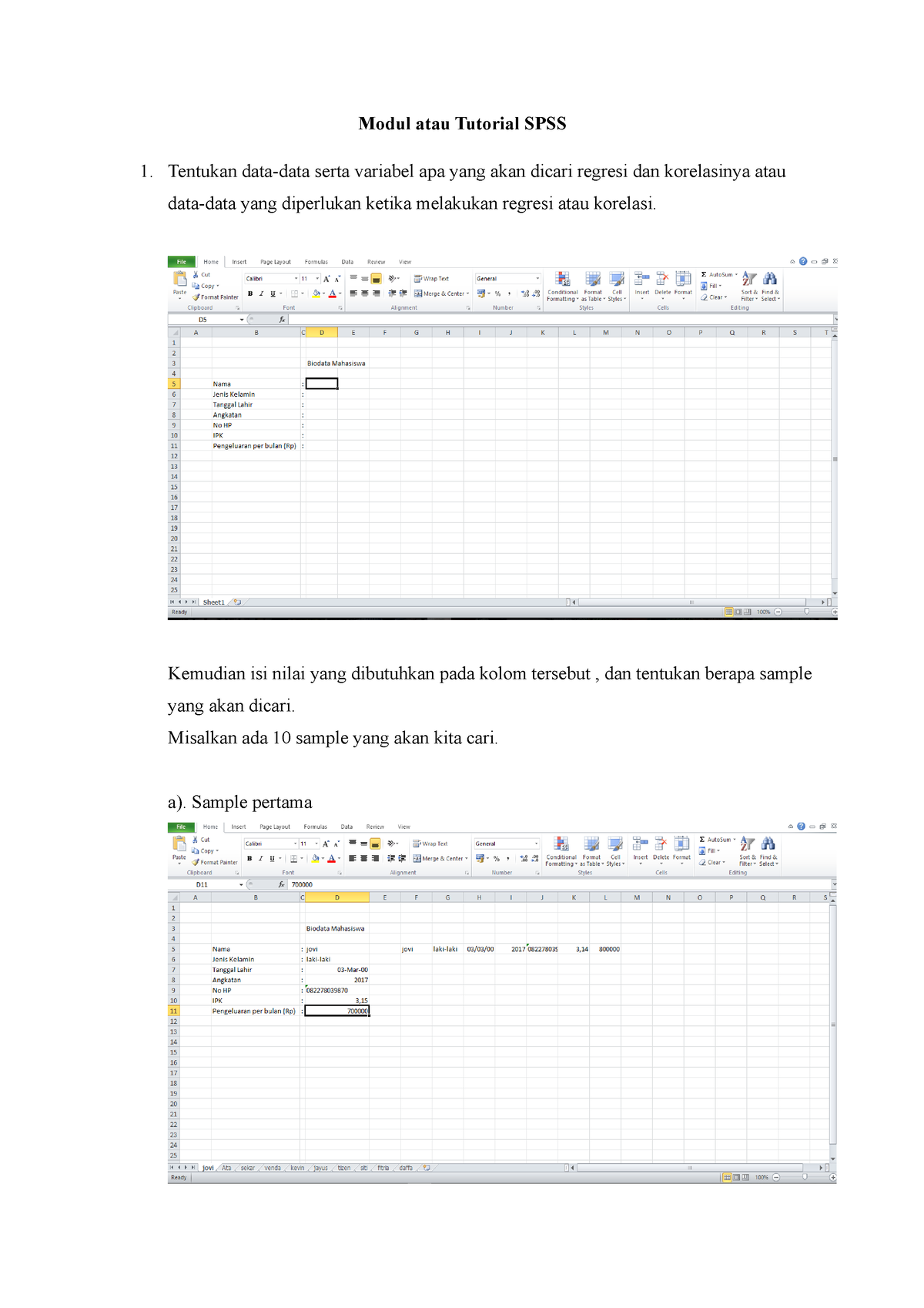 Modul Atau Tutorial SPSS - Modul Atau Tutorial SPSS Tentukan Data-data ...