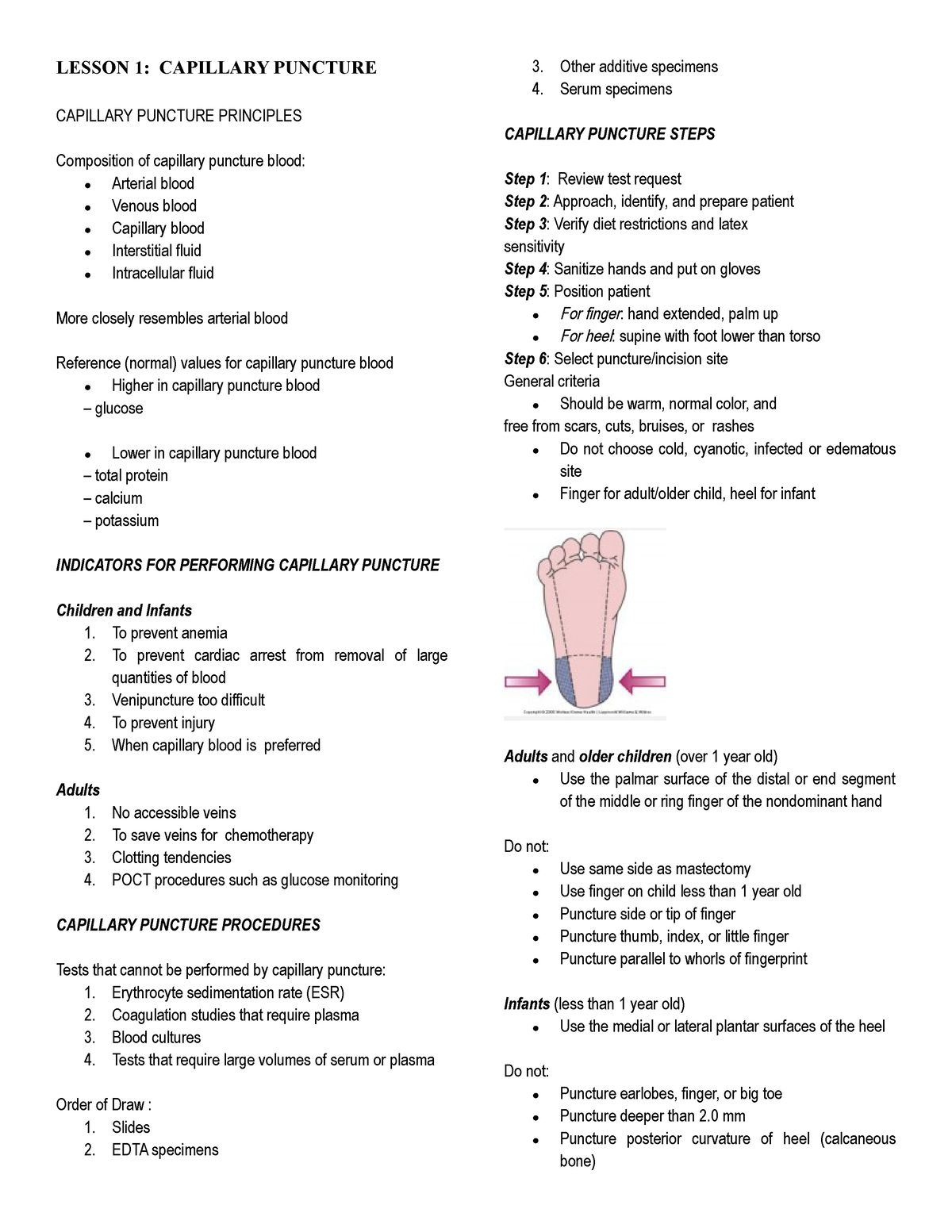 PMLS LAB Finals - This Is Only For Final Term - LESSON 1: CAPILLARY ...