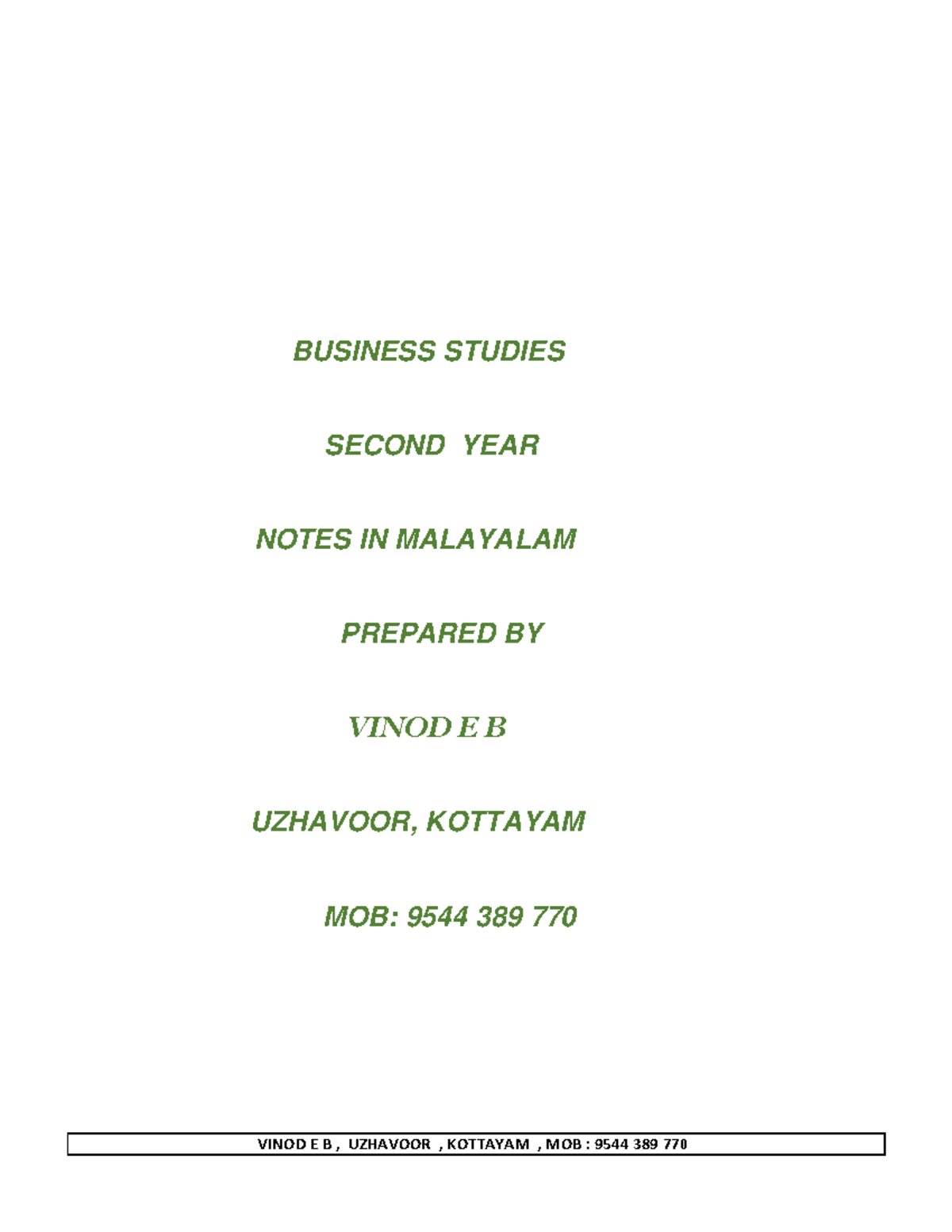 PLUS TWO BUSINESS STUDIES NOTES MALAYALAM PDF DOWNLOAD visual data 5