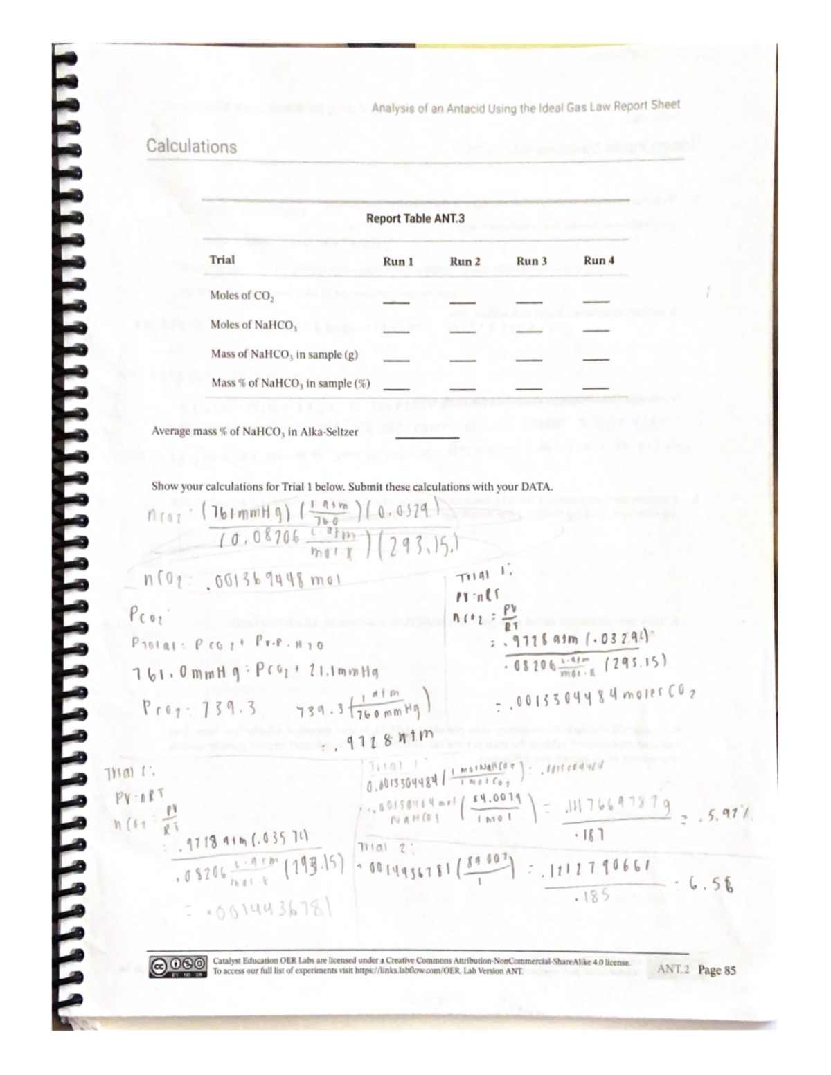 Chemistry Lab Answers CHM209 Studocu