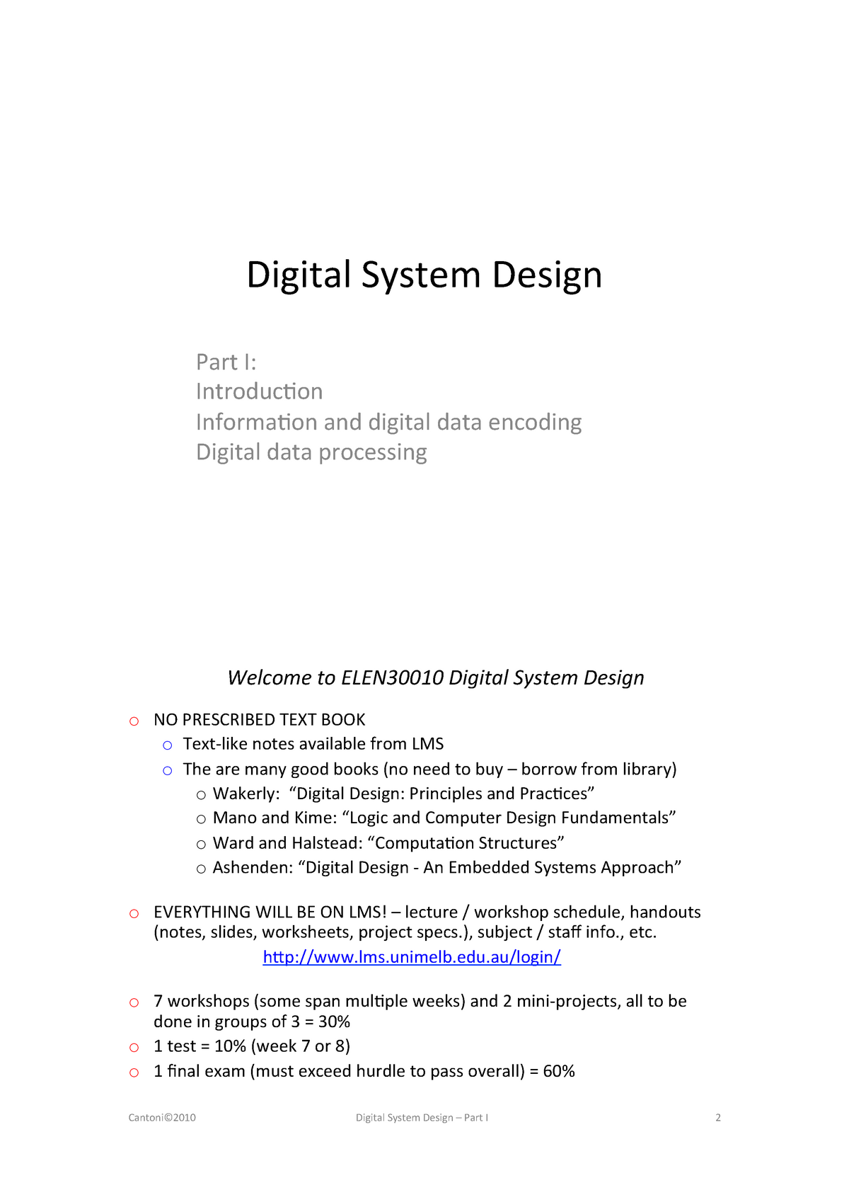 Embedded System Design Notes Design System Examples