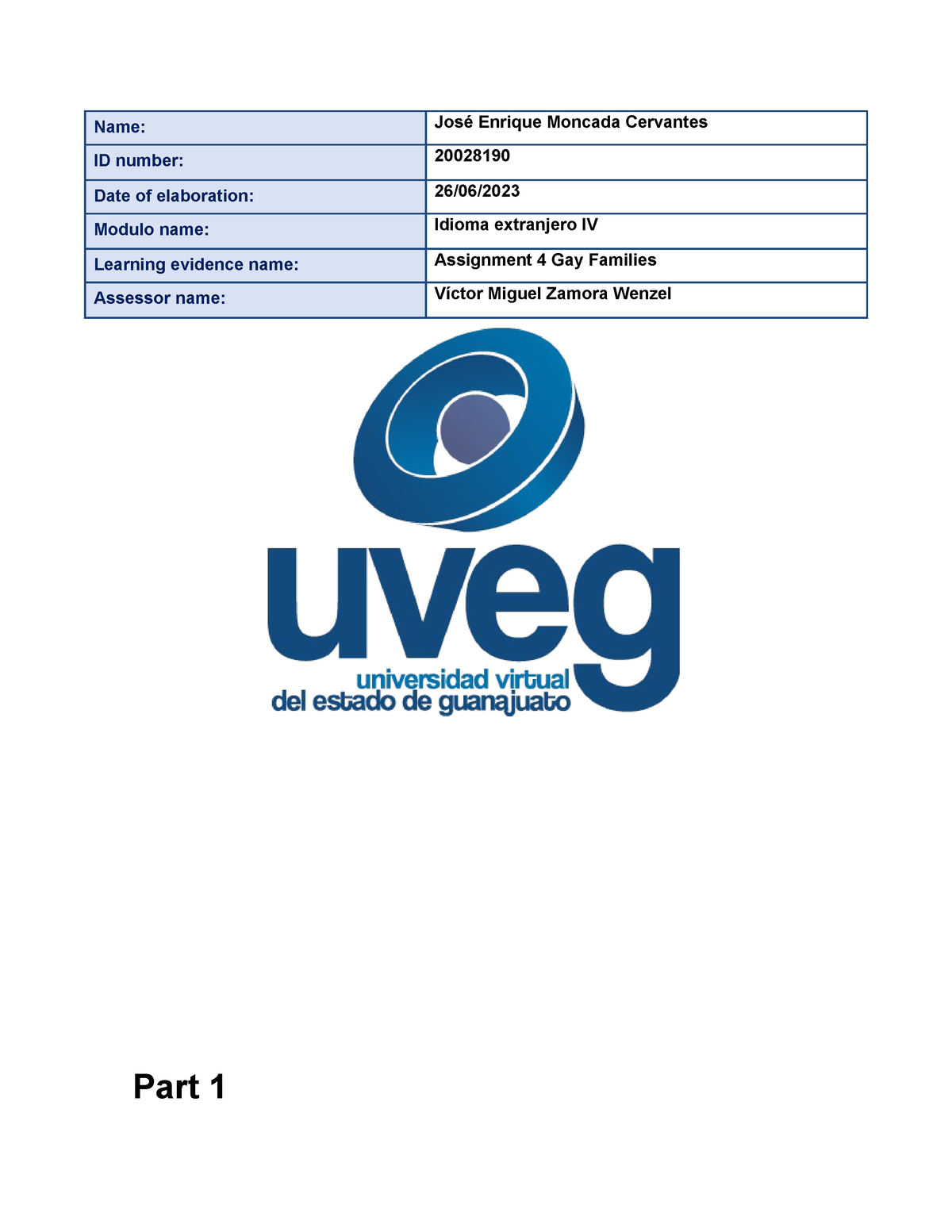 assignment 4 gay families tarea uveg