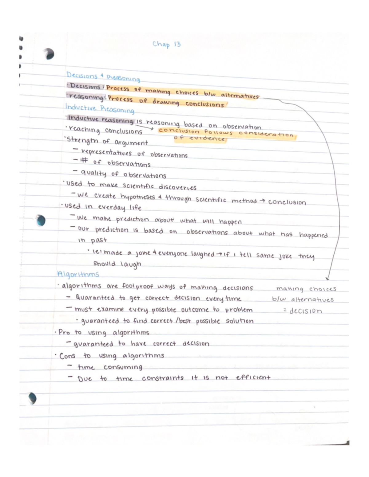 Chapter 13 - Judgement, Decisions And Reasoning - PSYC 3183 - Studocu