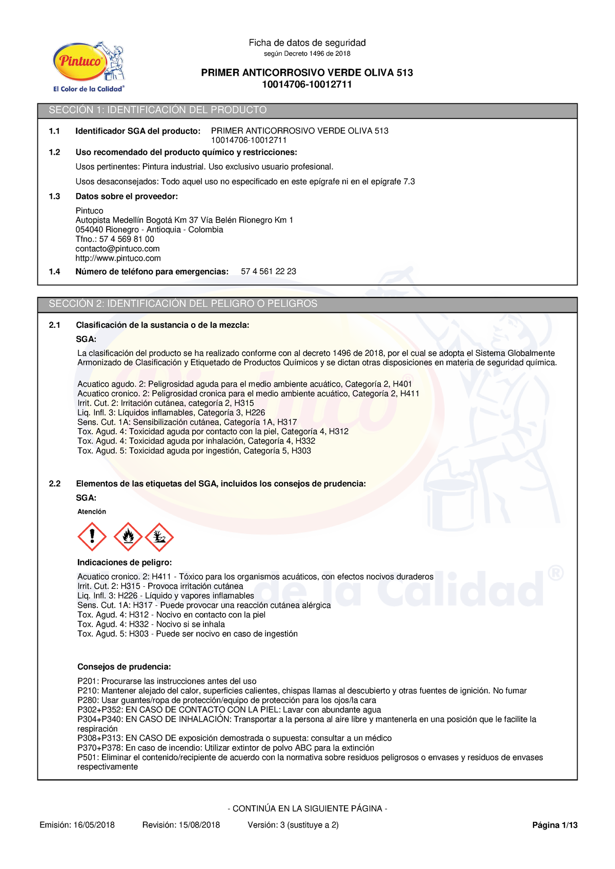 Primer-anticorrosivo-verde Oliva -hoja-de-seguridad - PRIMER ...