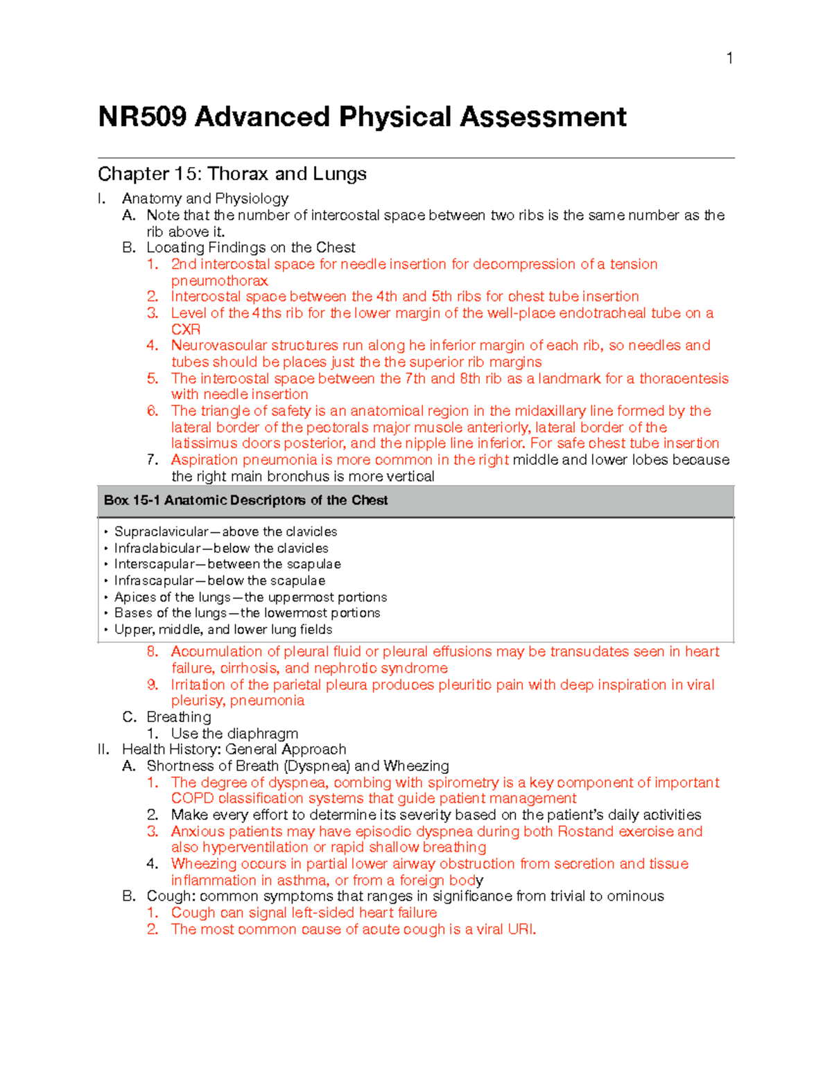 NR509 Chapter 15 - Lecture notes Week 2 - NR509 Advanced Physical ...