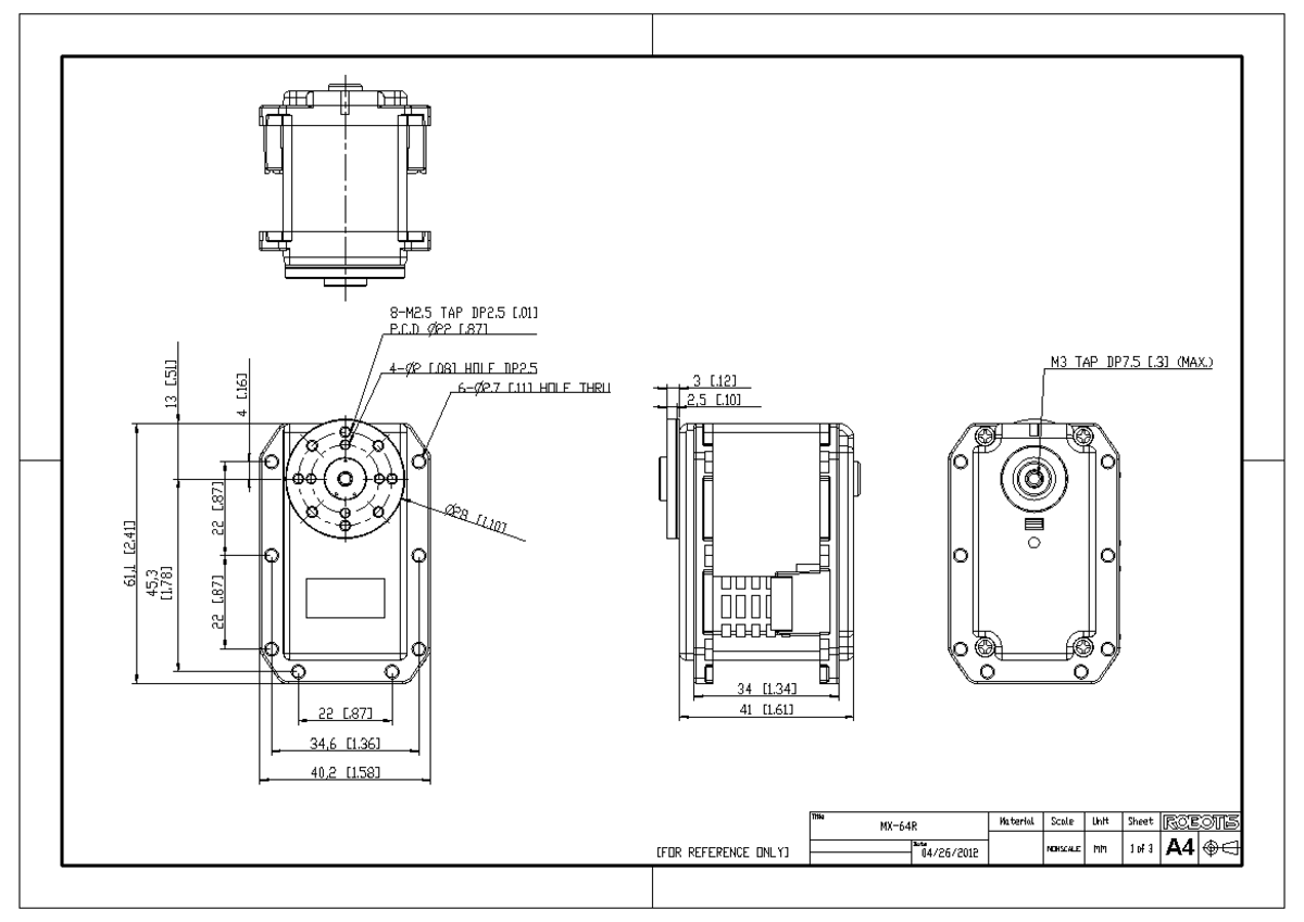 MX-64R - Dynamixel description. - Engenharia Informatica - TAP DP2 P.C ...