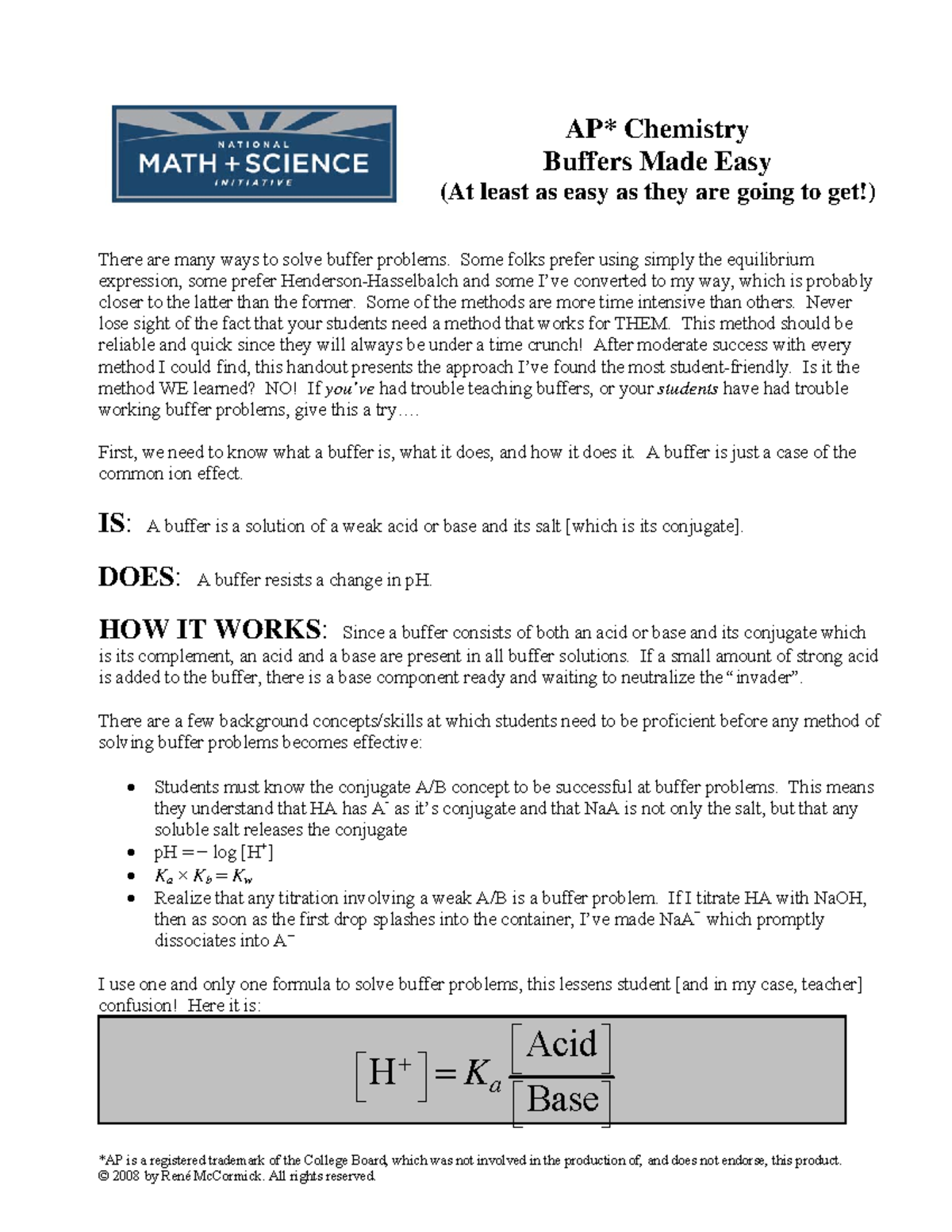Ph Buffers Explained: Science Made Easy - a0deoie