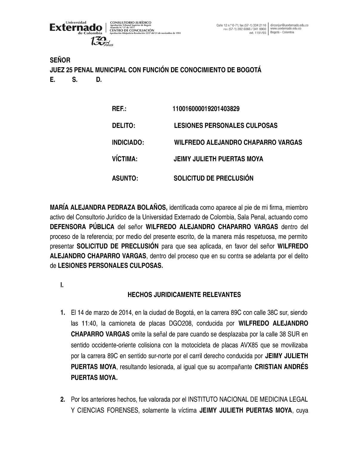 Formato Solicitud De Embargo Doc Procedural Law Crimi 1408