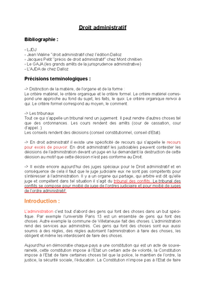 Fascicule 2 TD - Droit Administratif - LICENCE DROIT – 2 ème ANNEE D ...