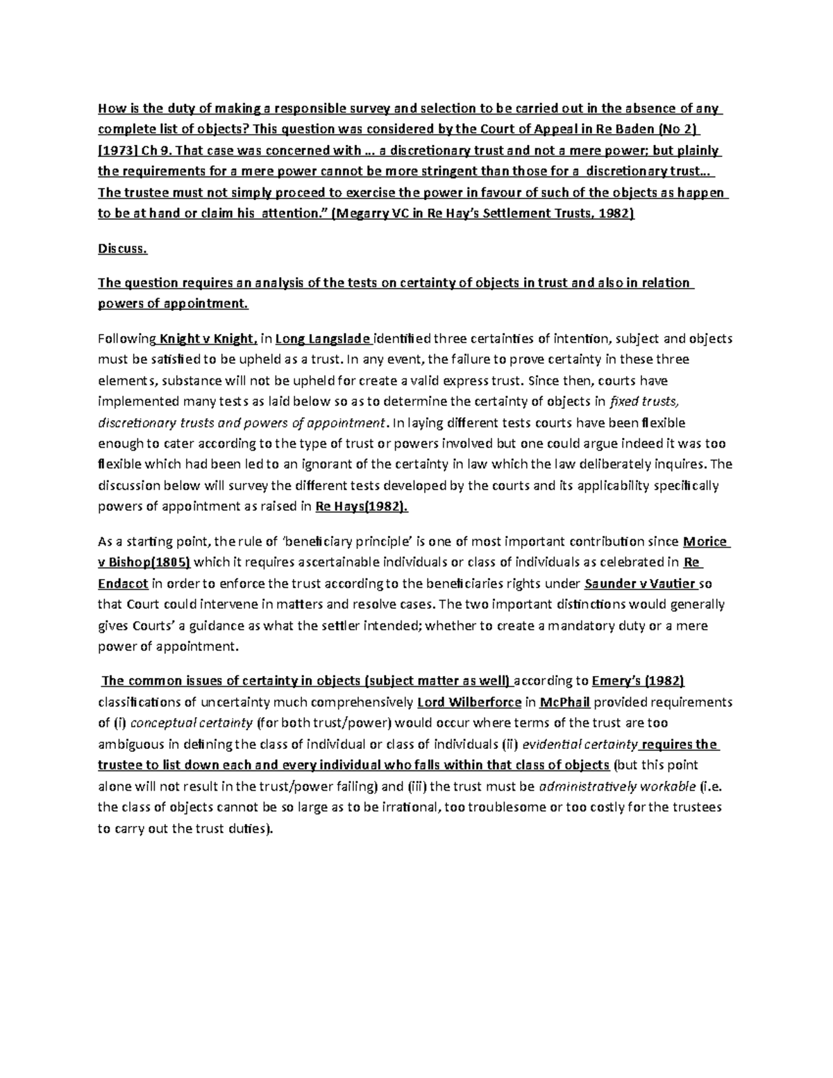 Certainty vs doubt picture